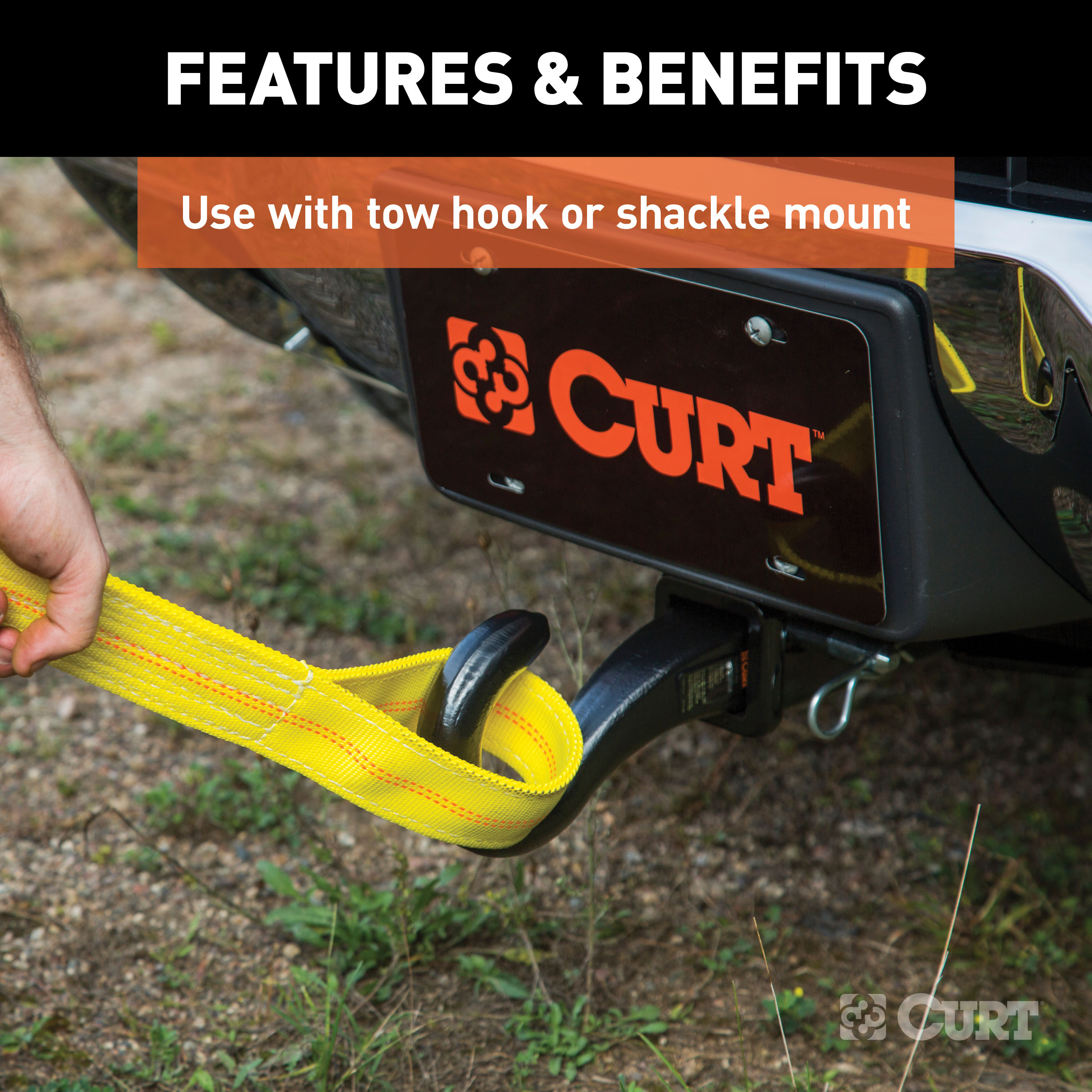 CURT 2" Front Receiver Hitch, Select Toyota Sequoia, Tundra Trailer Hitch thumbnail 5