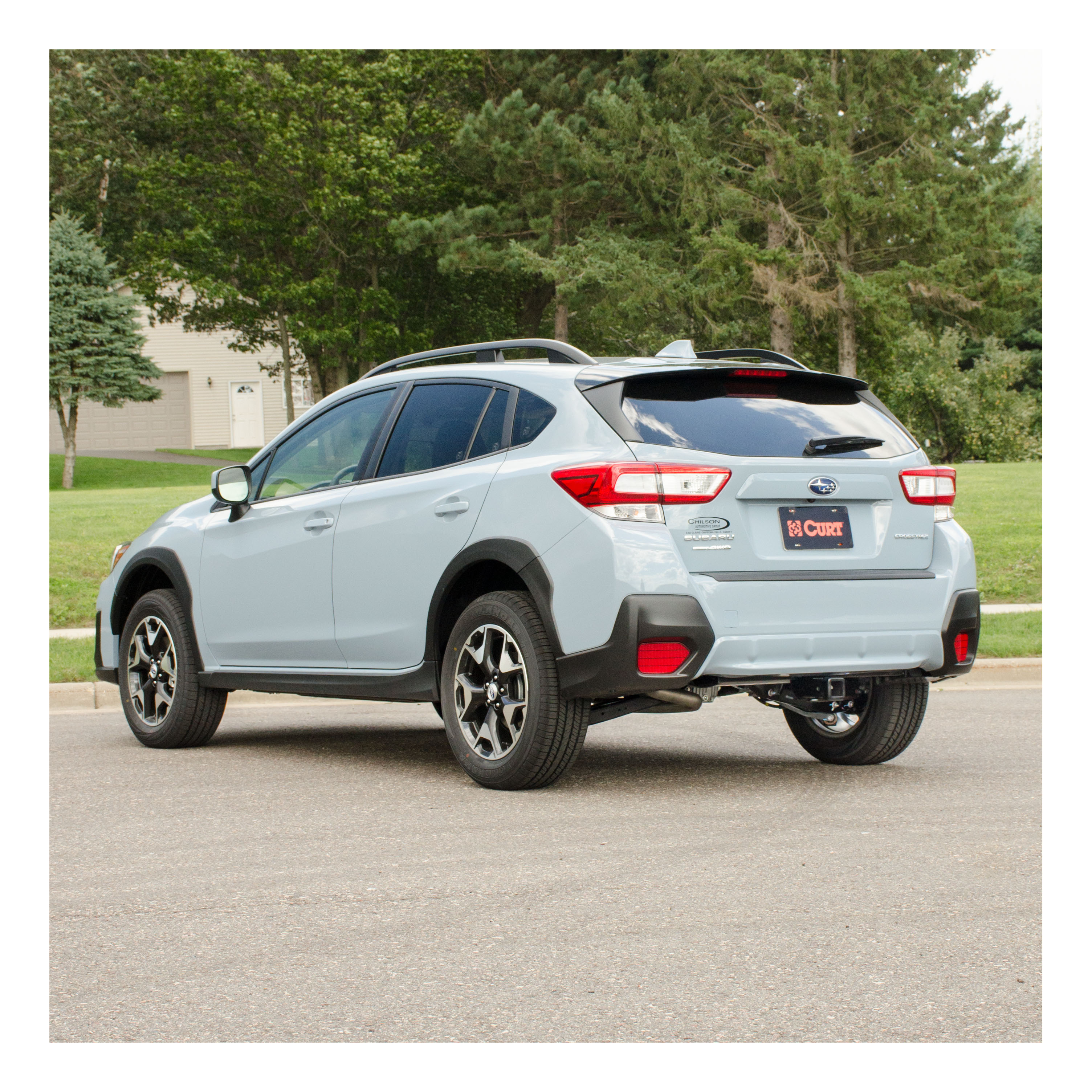 2018 - 2023 Subaru Crosstrek Excluding hybrid Curt 2" Class 3 Trailer Tow Hitch + 5-Flat Wiring Kit Tow Boat/Utility Trailer with Surge Brakes 13382 thumbnail 4