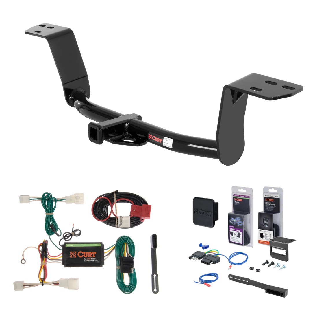 2009 - 2012 Lexus IS350 Sedan Curt 1-1/4" Class 1 Trailer Tow Hitch + 5-Flat Wiring Kit Tow Boat/Utility Trailer with Surge Brakes 11372 thumbnail 0