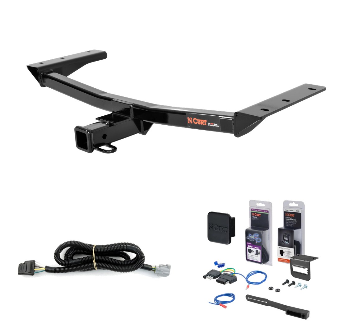 2016 - 2019 Lexus RX350 w/ Factory Tow Package & Excluding F Sport Curt 2" Class 3 Trailer Tow Hitch + 5-Flat Wiring Kit Tow Boat/Utility Trailer with Surge Brakes 13272 thumbnail 0