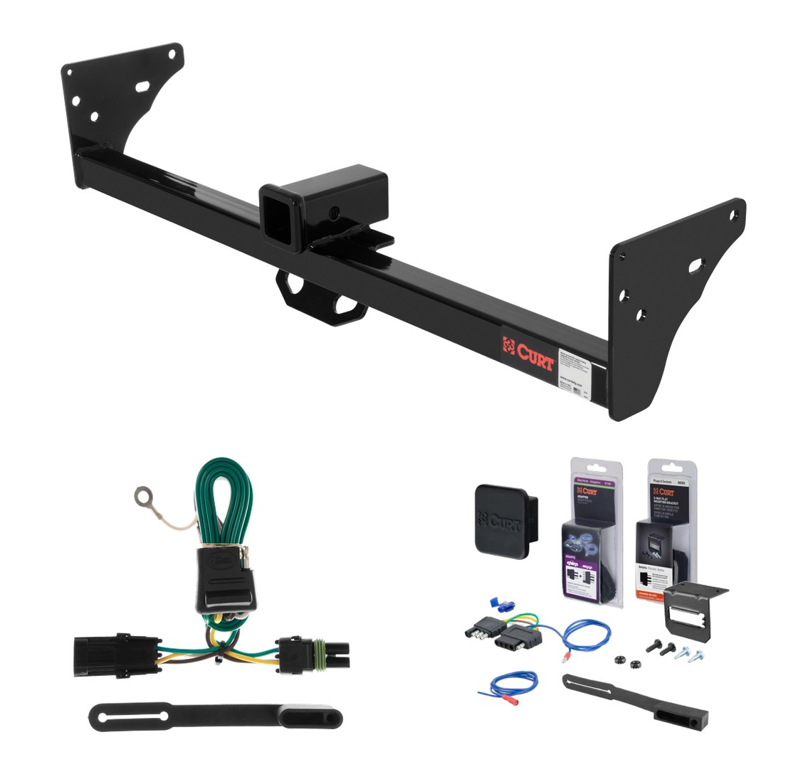 1991 - 1997 GMC Sonoma With roll pan bumper Curt 2" Class 3 Trailer Tow Hitch + 5-Flat Wiring Kit Tow Boat/Utility Trailer with Surge Brakes 13920 thumbnail 0
