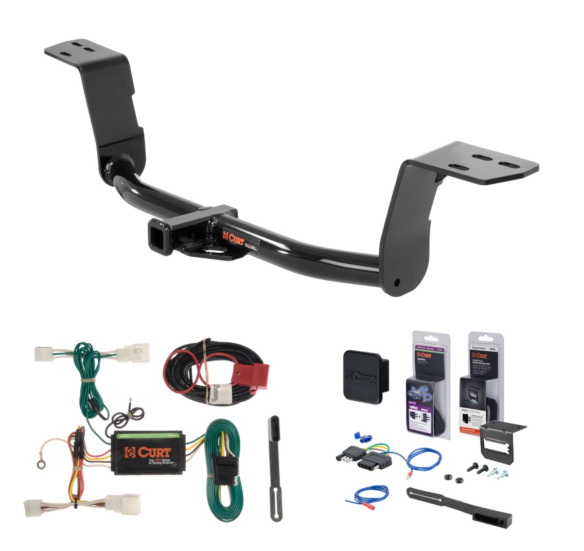 2014 - 2015 Lexus IS350 Convertible Curt 1-1/4" Class 1 Trailer Tow Hitch + 5-Flat Wiring Kit Tow Boat/Utility Trailer with Surge Brakes 11389 thumbnail 0