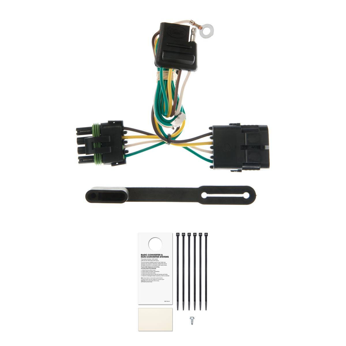 CURT Custom Wiring, 4-Way Flat, Select C/K Suburban, Blazer, Tahoe, Yukon, Escalade Trailer Connector Kit thumbnail 0