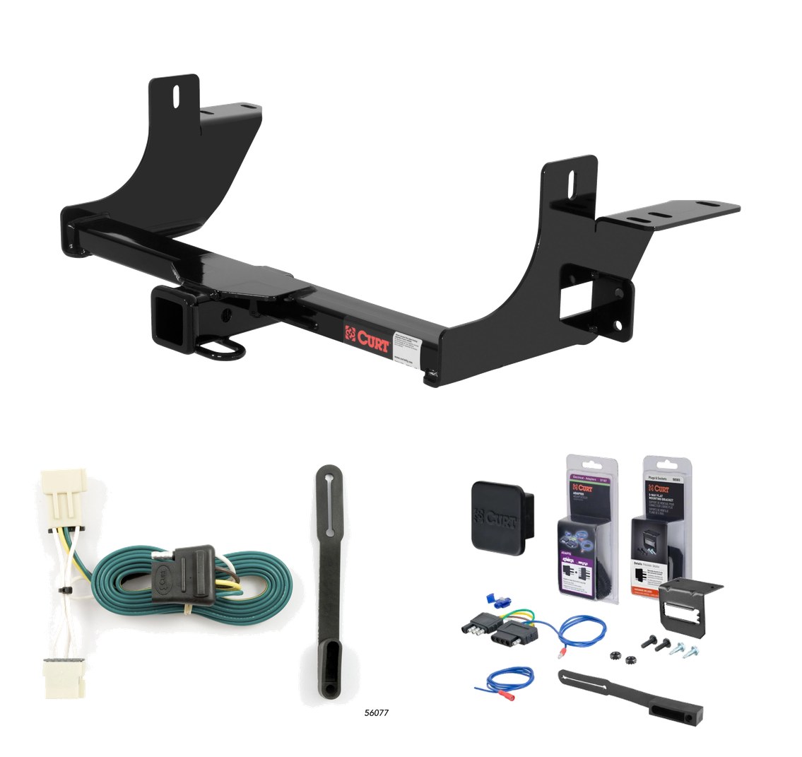 2005 - 2007 Saturn Relay Curt 2" Class 3 Trailer Tow Hitch + 5-Flat Wiring Kit Tow Boat/Utility Trailer with Surge Brakes 13336 thumbnail 0