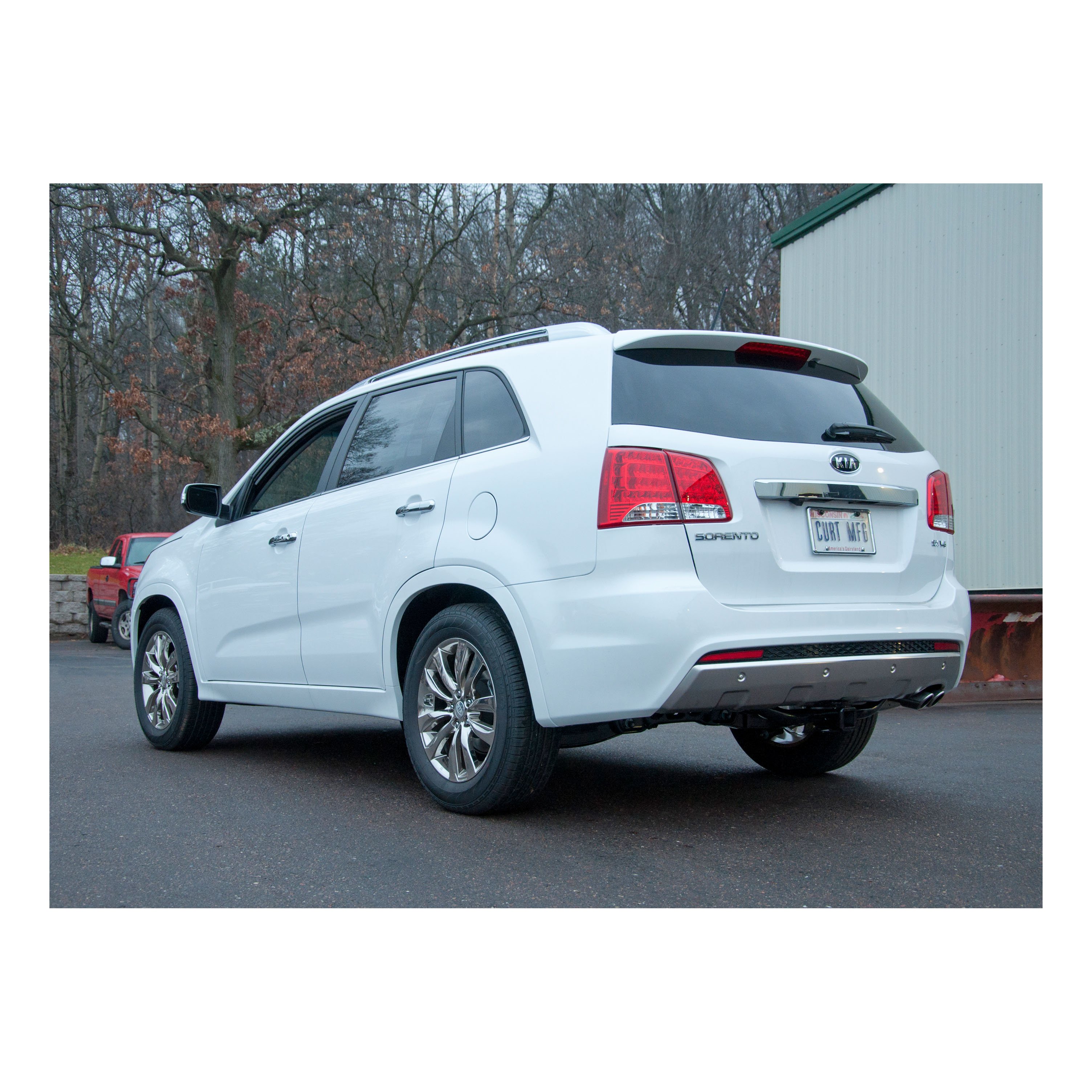 2010 - 2012 Hyundai Santa Fe Curt 2" Class 3 Trailer Tow Hitch + 5-Flat Wiring Kit Tow Boat/Utility Trailer with Surge Brakes 13073-4 thumbnail 4