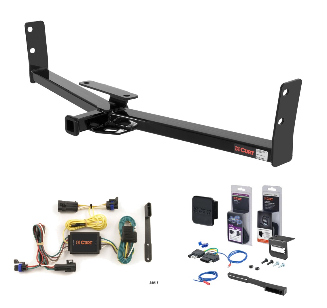 2002 - 2007 Saturn Vue Curt 1-1/4" Class 2 Trailer Tow Hitch + 5-Flat Wiring Kit Tow Boat/Utility Trailer with Surge Brakes 12291 thumbnail 0