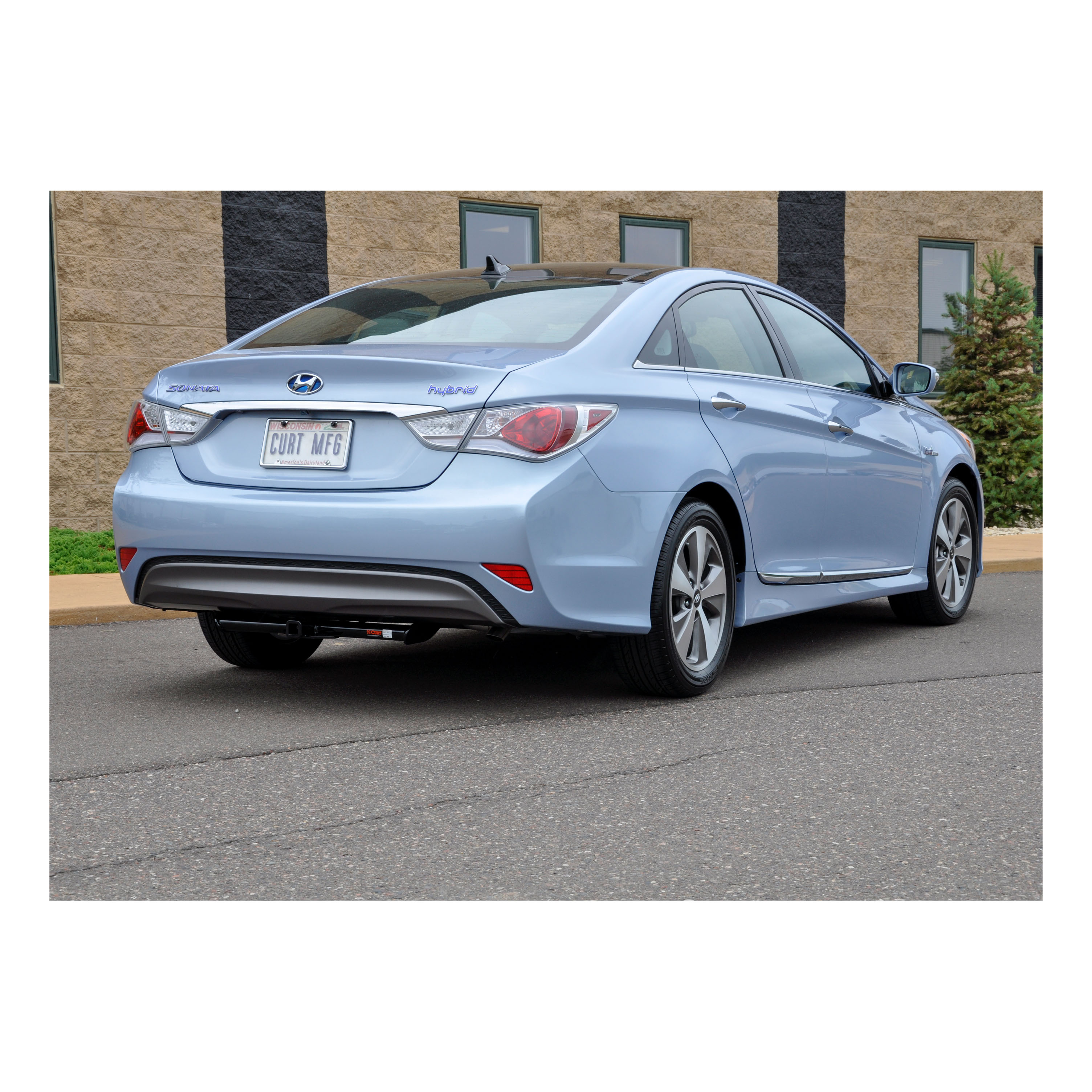 2011 - 2014 Hyundai Sonata Excluding Hybrid Curt 1-1/4" Class 1 Trailer Tow Hitch + 5-Flat Wiring Kit Tow Boat/Utility Trailer with Surge Brakes 11025 thumbnail 4
