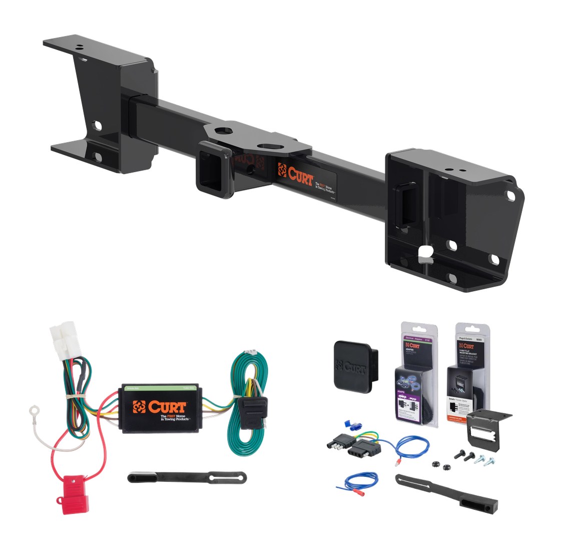 2019 - 2026 Subaru Ascent Curt nan Class 3 Trailer Tow Hitch + 5-Flat Wiring Kit Tow Boat/Utility Trailer with Surge Brakes 13448 thumbnail 0