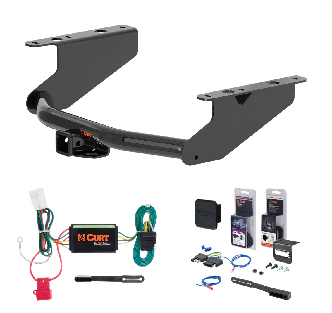 2019 - 2026 Subaru Ascent Curt 2" Class 3 Trailer Tow Hitch + 5-Flat Wiring Kit Tow Boat/Utility Trailer with Surge Brakes 13400 thumbnail 0