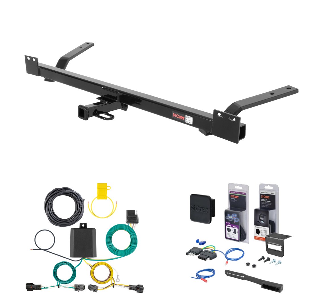 1985 - 1990 Buick LeSabre Wagon Curt 1-1/4" Class 2 Trailer Tow Hitch + 5-Flat Wiring Kit Tow Boat/Utility Trailer with Surge Brakes 12041 thumbnail 0