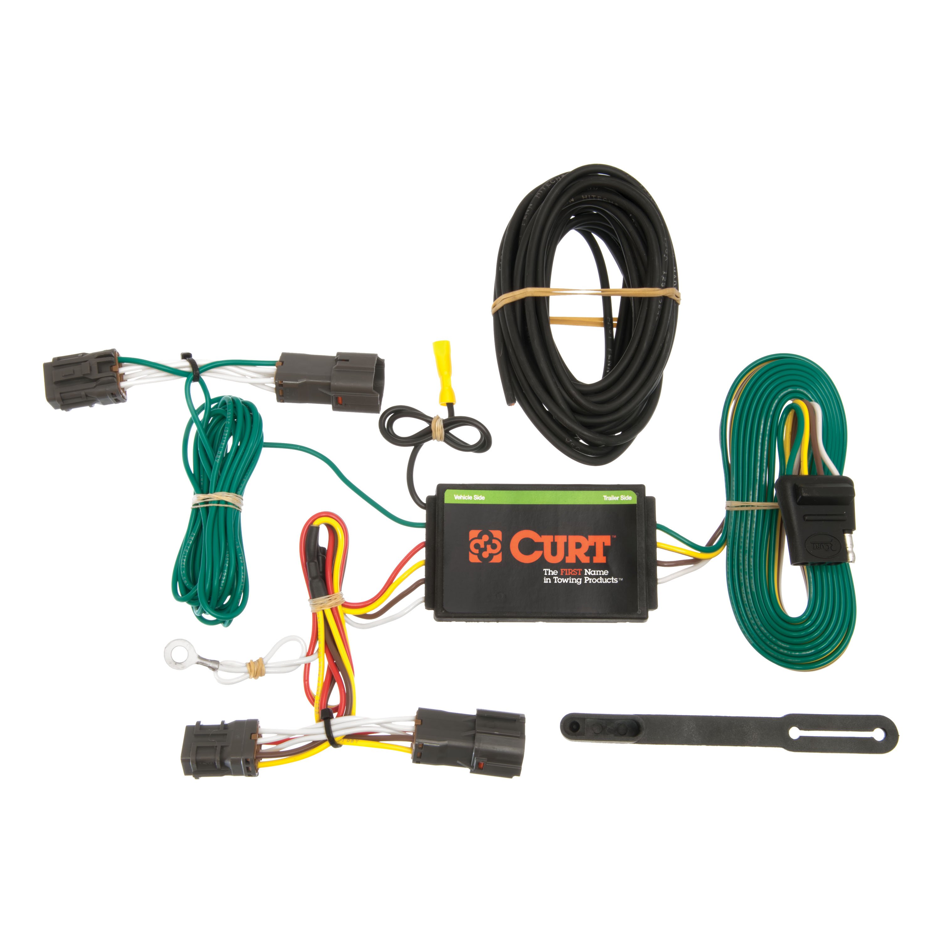 2012 - 2017 Hyundai Veloster Curt 1-1/4" Class 1 Trailer Tow Hitch + 5-Flat Wiring Kit Tow Boat/Utility Trailer with Surge Brakes 11254 thumbnail 1