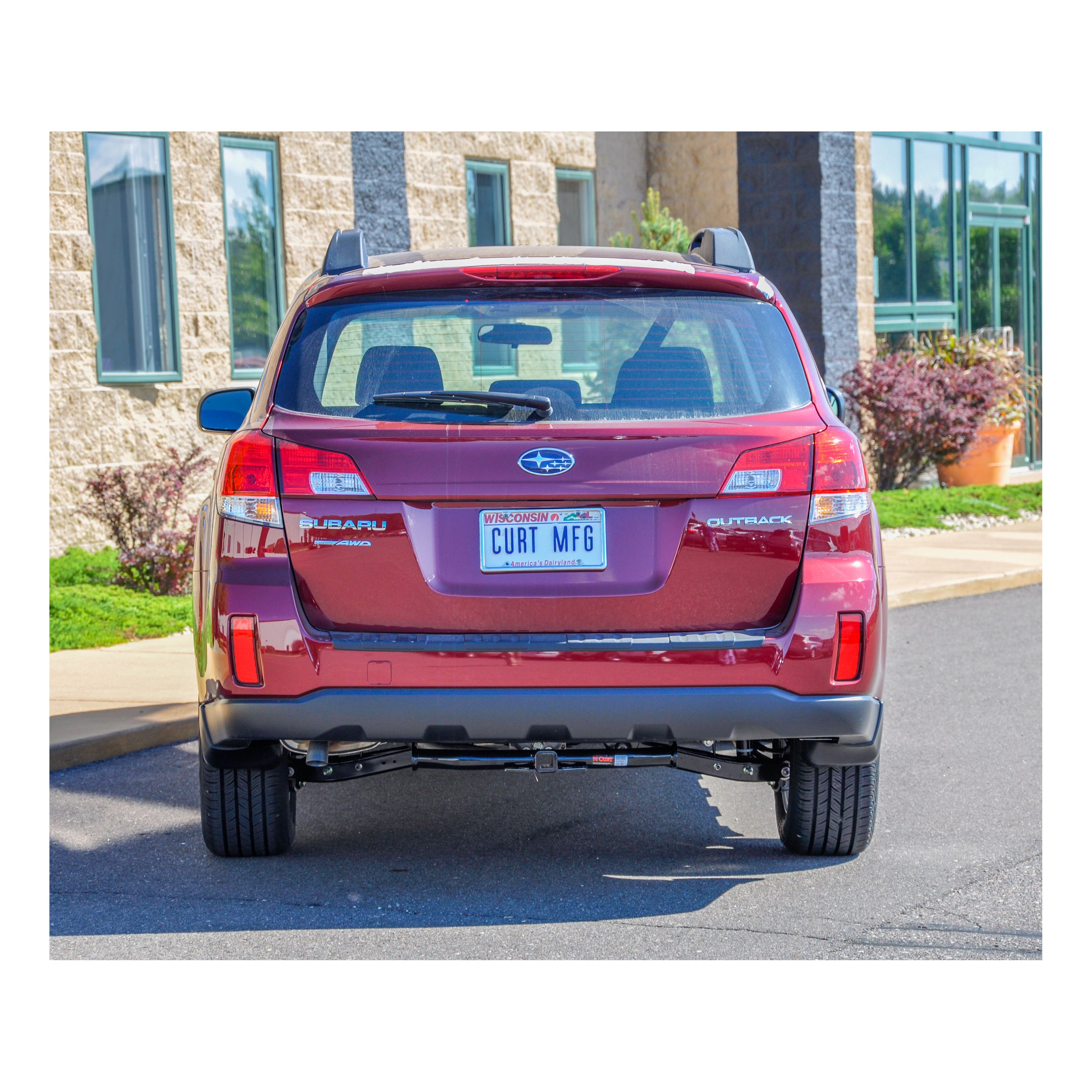 2015 - 2019 Subaru Legacy Sedan Curt 1-1/4" Class 2 Trailer Tow Hitch + 5-Flat Wiring Kit Tow Boat/Utility Trailer with Surge Brakes 12290 thumbnail 8