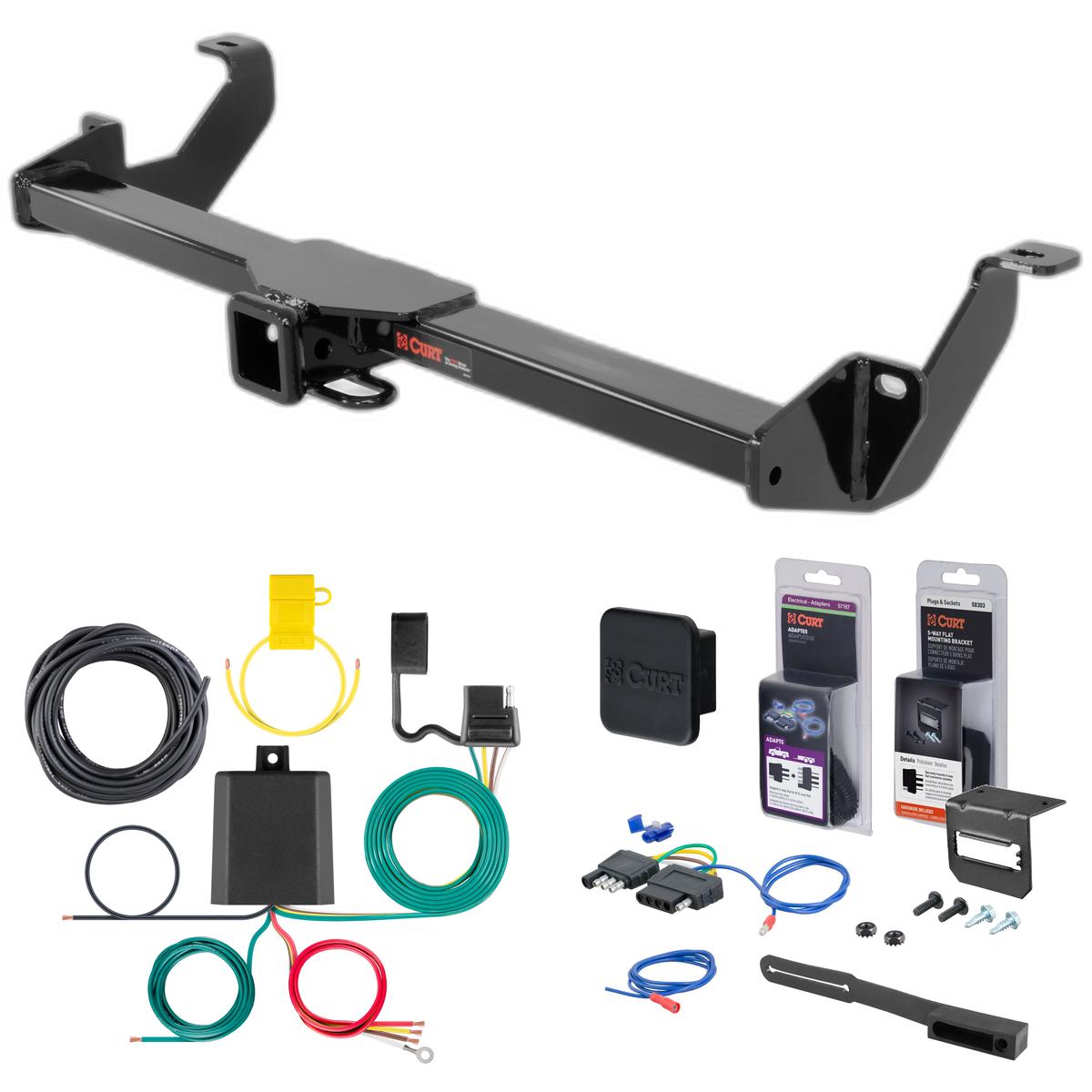 2016 Buick Envision Curt 2" Class 3 Trailer Tow Hitch + 5-Flat Wiring Kit Tow Boat/Utility Trailer with Surge Brakes 13292 thumbnail 0