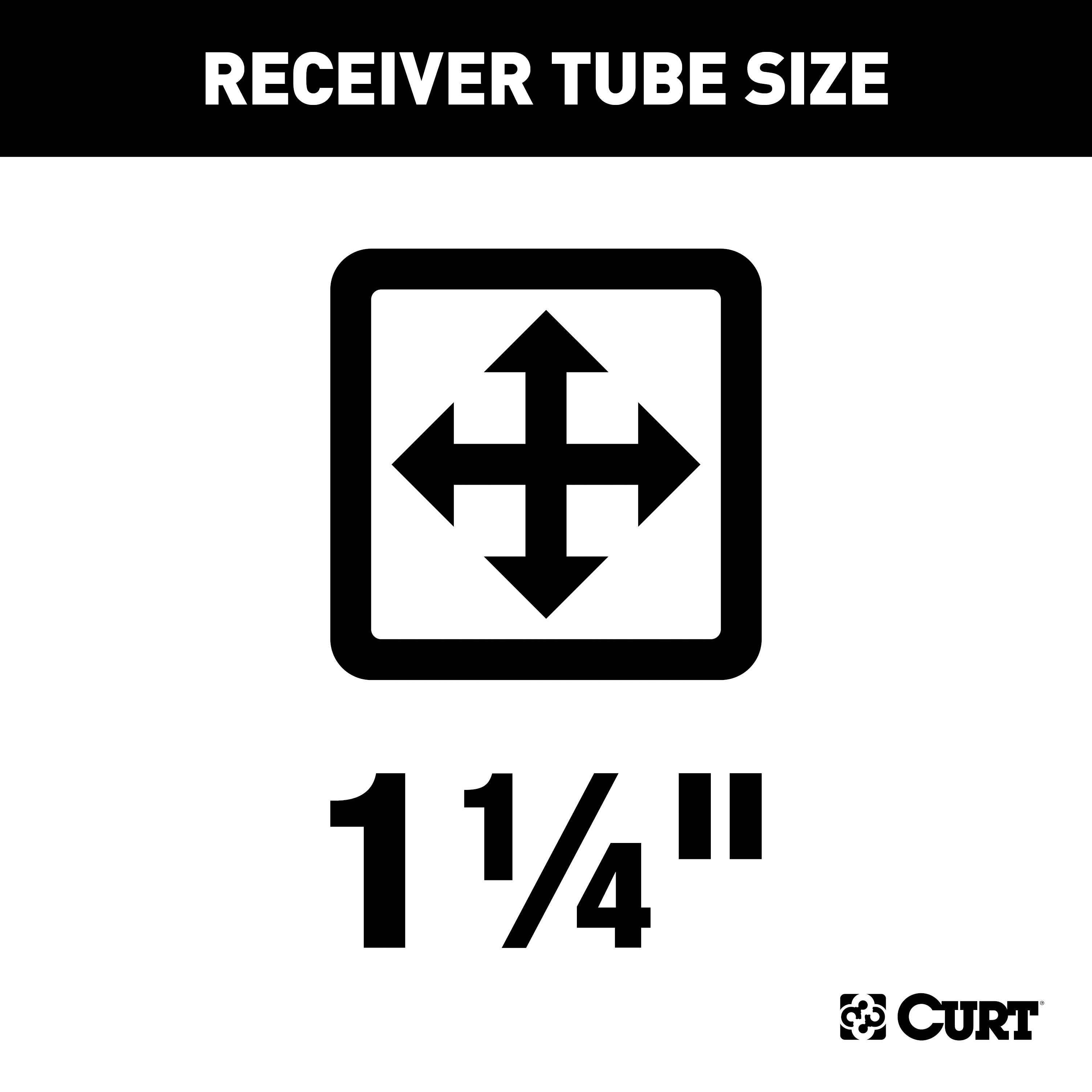 2005 - 2009 Buick LaCrosse CX & CXL only Curt 1-1/4" Class 2 Trailer Tow Hitch + 5-Flat Wiring Kit Tow Boat/Utility Trailer with Surge Brakes 12239 thumbnail 14
