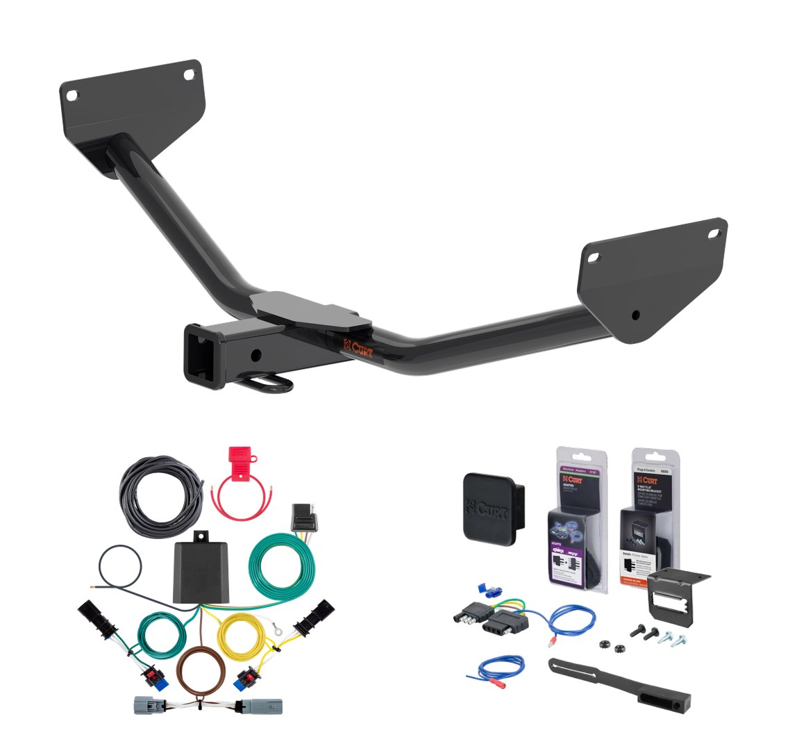 2024 - 2026 Buick Envista Avenir only Curt 2" Class 3 Trailer Tow Hitch + 5-Flat Wiring Kit Tow Boat/Utility Trailer with Surge Brakes 13585 thumbnail 0