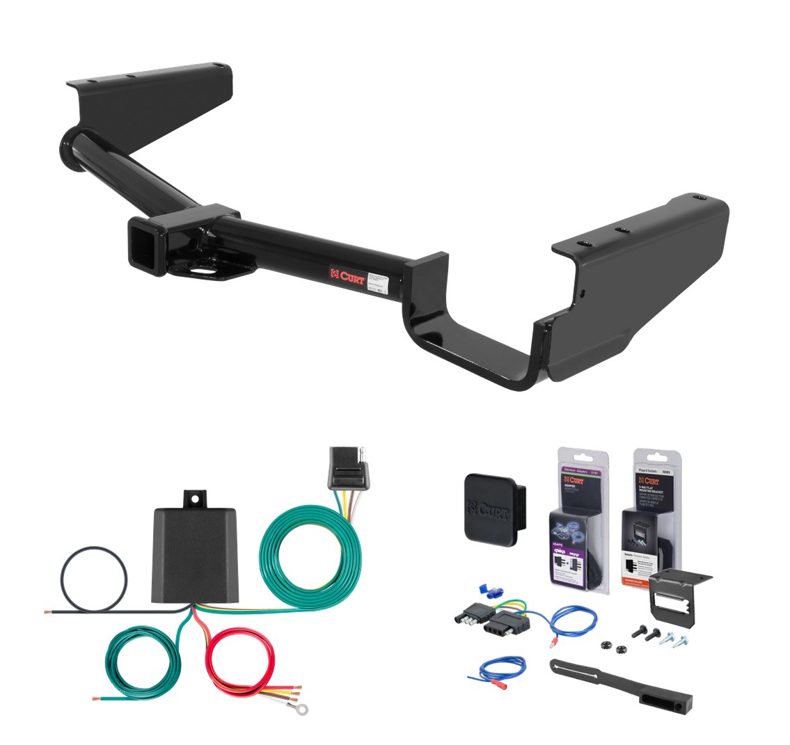 2006 - 2008 Lexus RX400h Curt 2" Class 3 Trailer Tow Hitch + 5-Flat Wiring Kit Tow Boat/Utility Trailer with Surge Brakes 13530 thumbnail 0