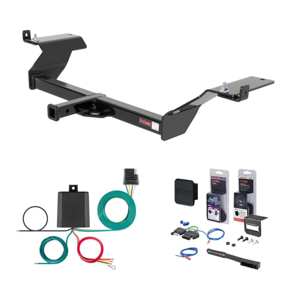 2000 - 2005 Buick LeSabre Sedan Curt 1-1/4" Class 2 Trailer Tow Hitch + 5-Flat Wiring Kit Tow Boat/Utility Trailer with Surge Brakes 12044 thumbnail 0