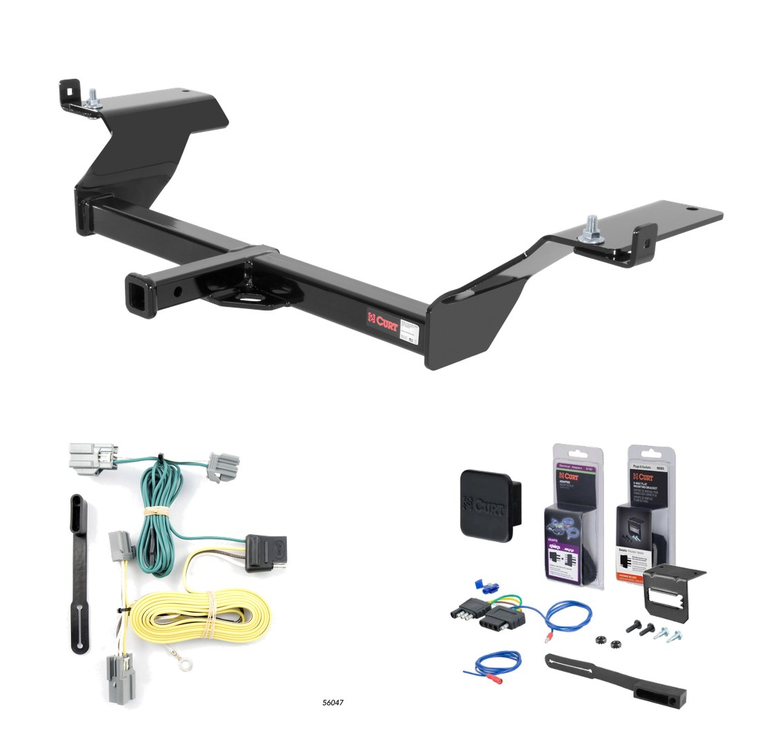 2006 - 2009 Buick Lucerne Curt 1-1/4" Class 2 Trailer Tow Hitch + 5-Flat Wiring Kit Tow Boat/Utility Trailer with Surge Brakes 12044 thumbnail 0