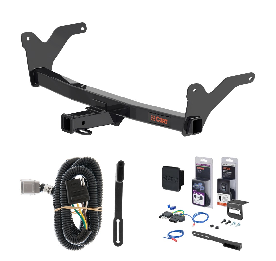 2024 - 2026 Lexus TX500h Curt 2" Class 3 Trailer Tow Hitch + 5-Flat Wiring Kit Tow Boat/Utility Trailer with Surge Brakes 13519 thumbnail 0