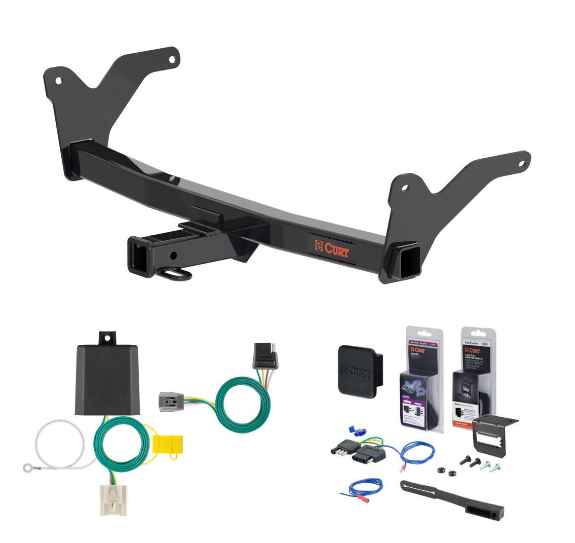 2024 - 2026 Lexus TX500h Curt 2" Class 3 Trailer Tow Hitch + 5-Flat Wiring Kit Tow Boat/Utility Trailer with Surge Brakes 13519-2 thumbnail 0