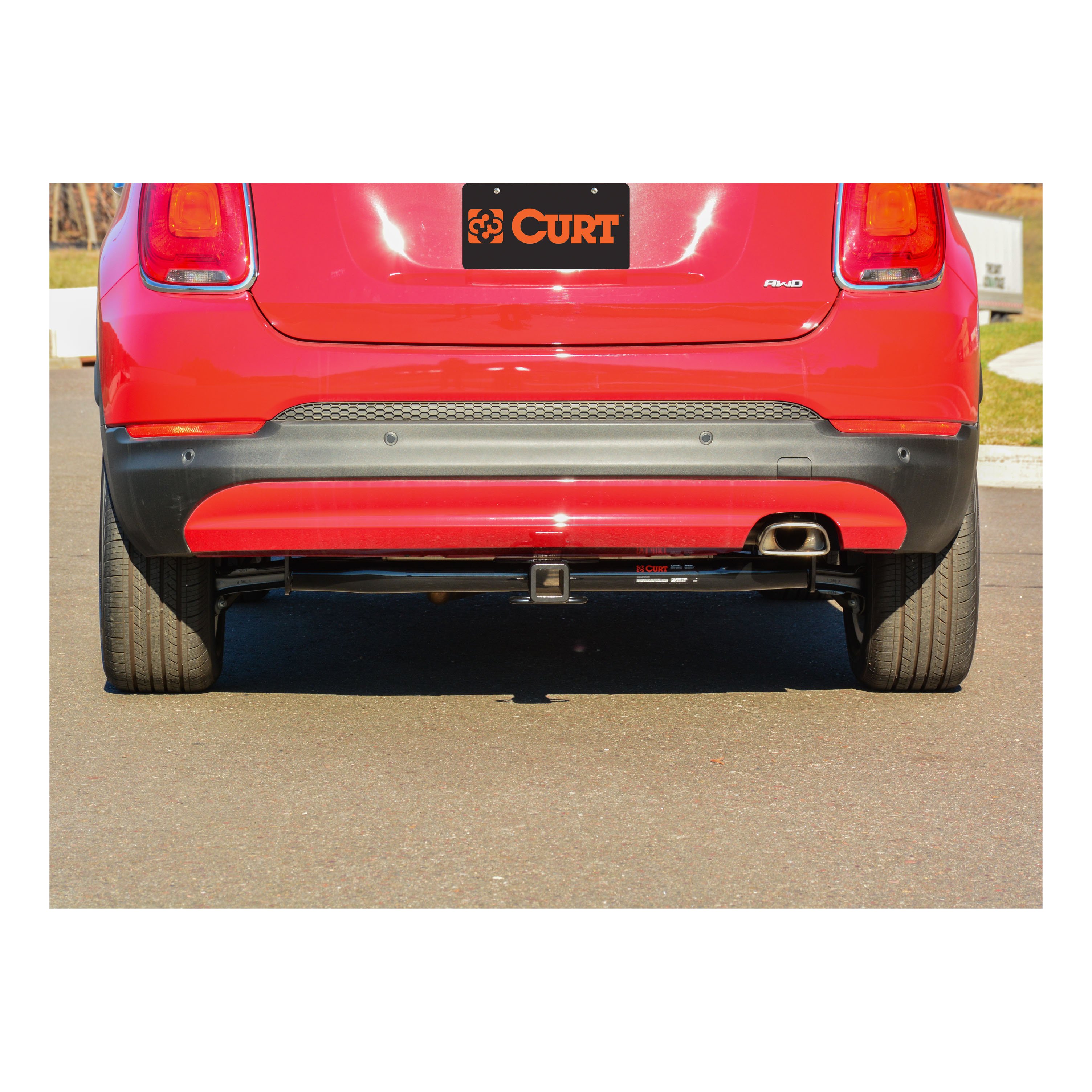 2019 - 2021 FIAT 500X Excluding Trekking Curt 2" Class 3 Trailer Tow Hitch + 5-Flat Wiring Kit Tow Boat/Utility Trailer with Surge Brakes 13271 thumbnail 8