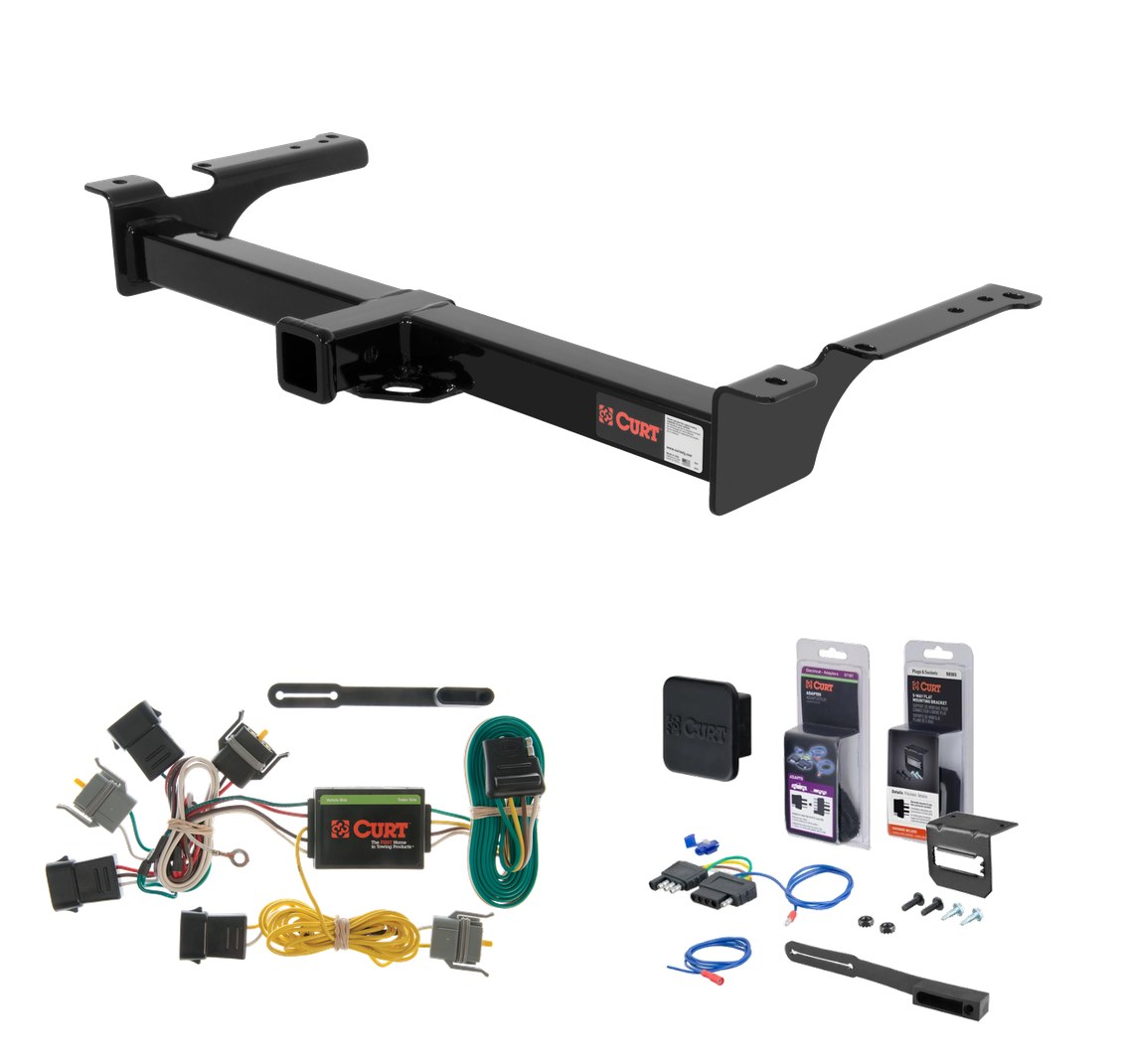 1992 - 1994 Ford Econoline van Curt 2" Class 3 Trailer Tow Hitch + 5-Flat Wiring Kit Tow Boat/Utility Trailer with Surge Brakes 13053 thumbnail 0