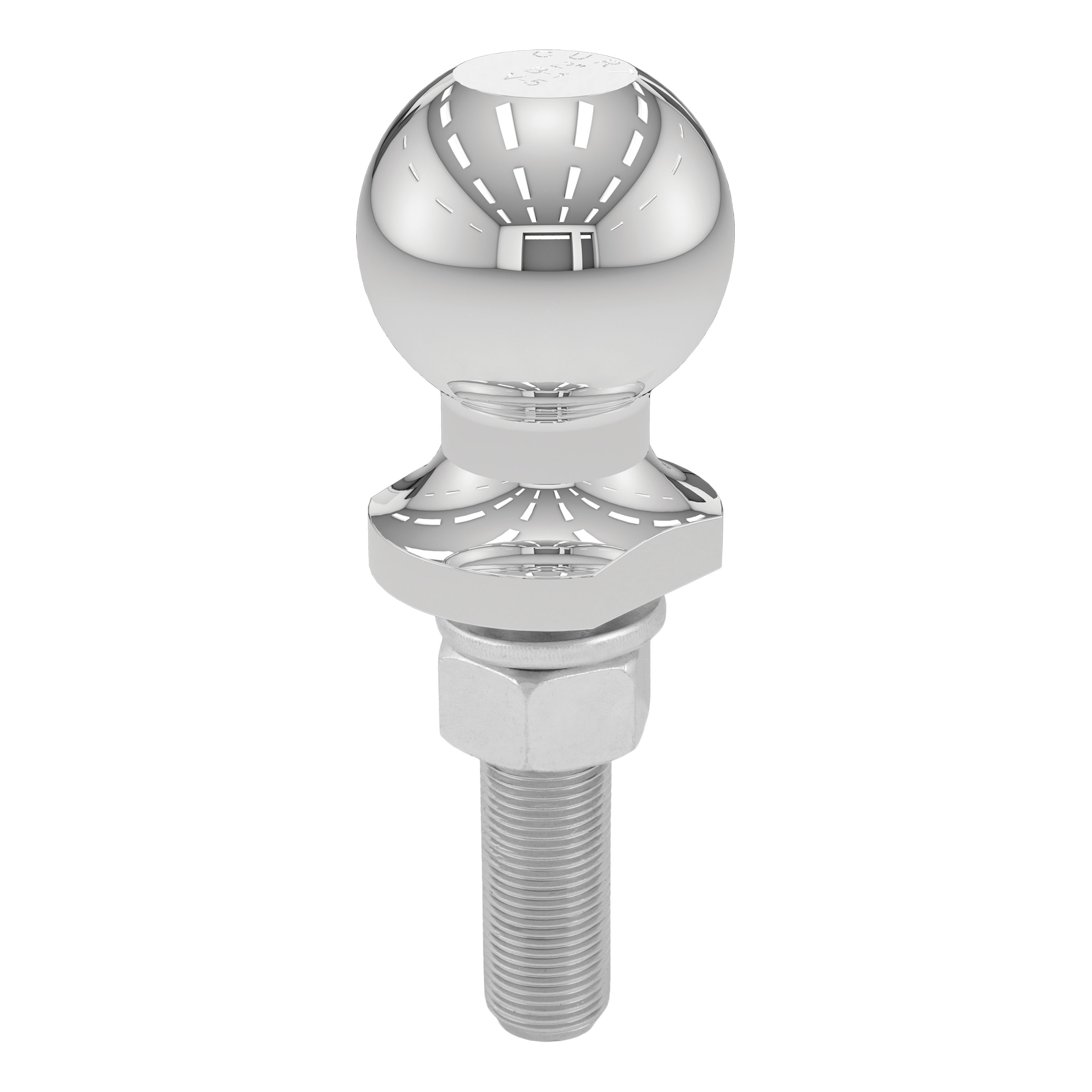CURT 2" Trailer Ball (3/4" x 3" Shank, 3,500 lbs., Chrome) Trailer Hitch Ball thumbnail 0