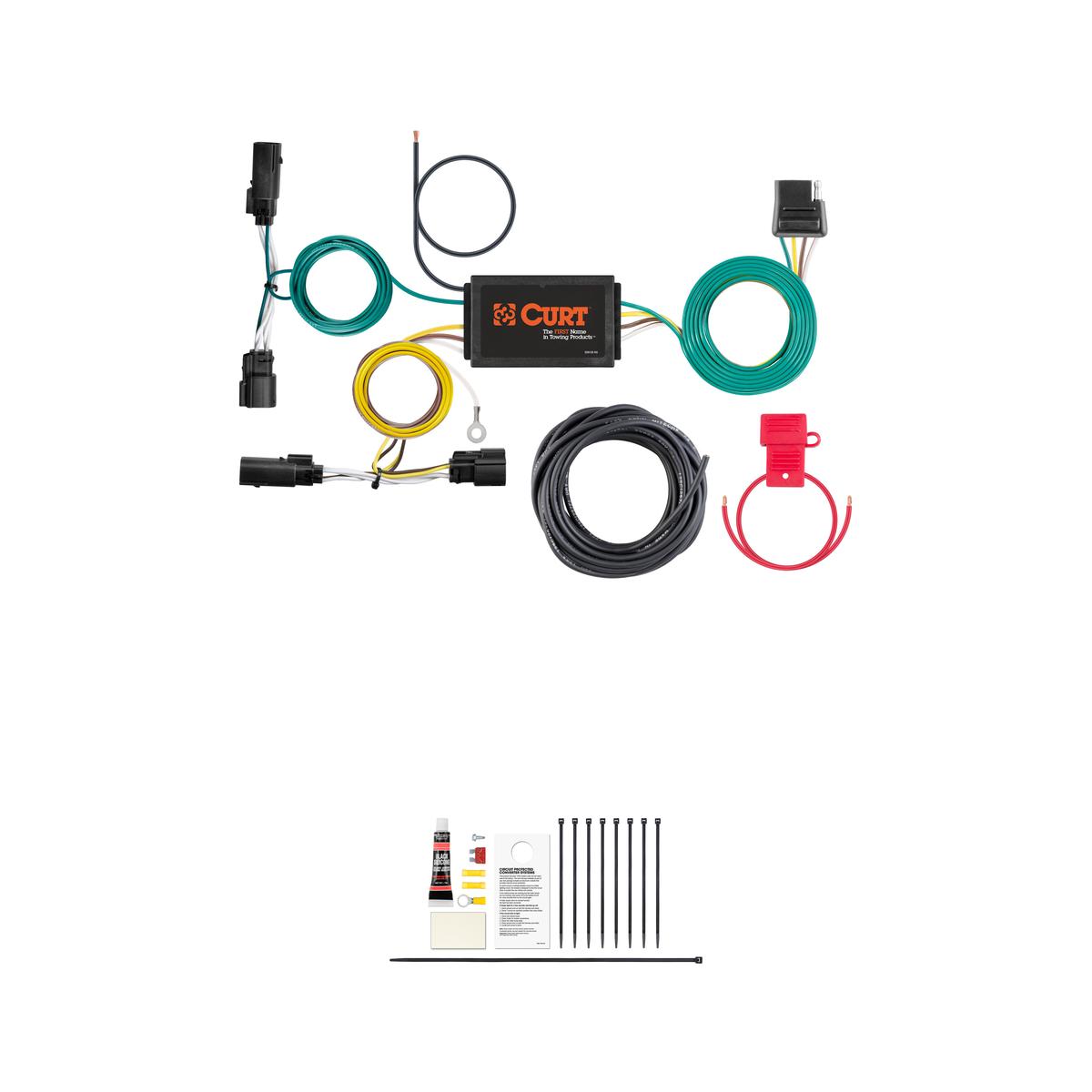 CURT 56432 Vehicle-Side Custom 4-Pin Trailer Wiring Harness, Fits Select Ford Escape thumbnail 0