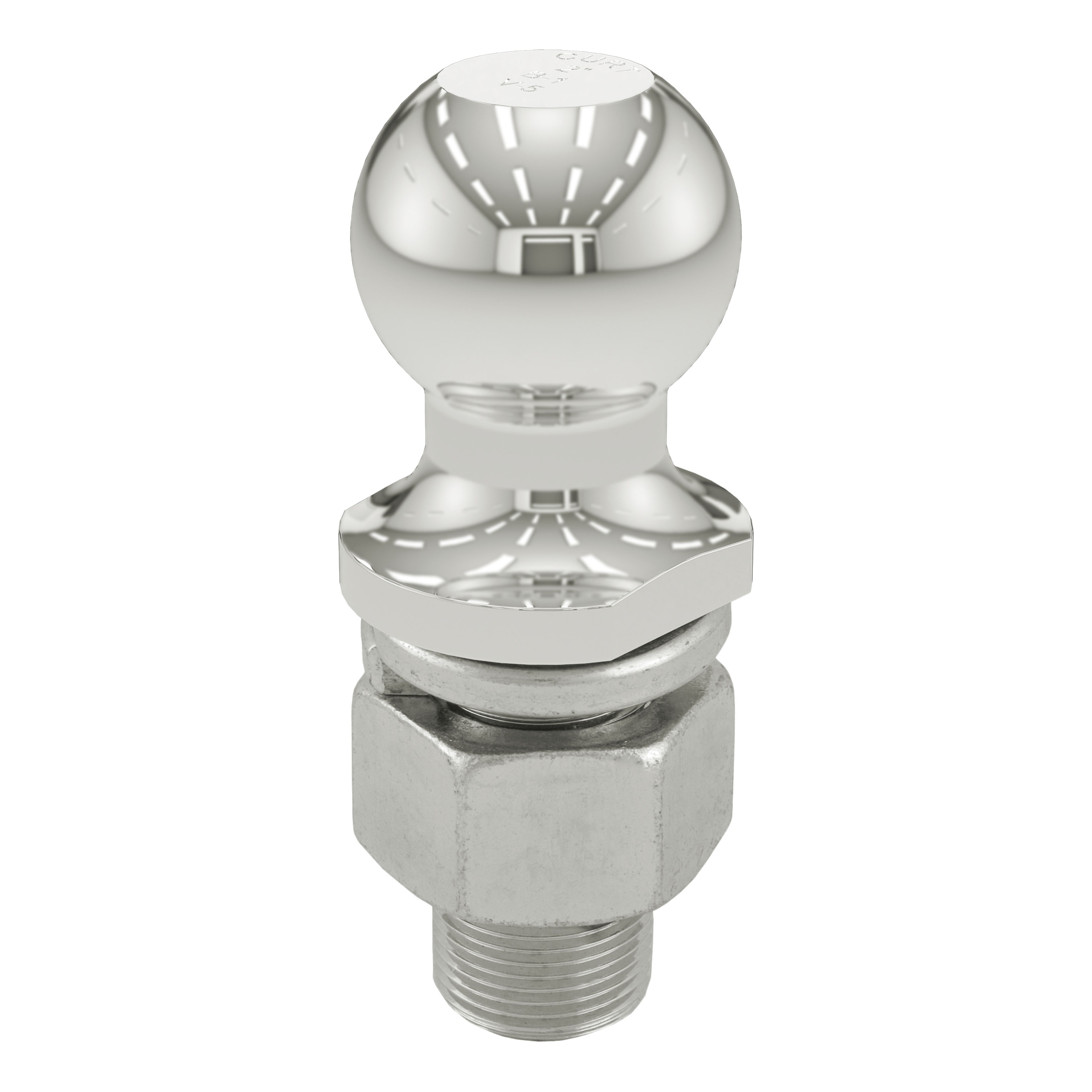 CURT 2" Trailer Ball (1-1/4" x 2-5/8" Shank, 10,000 lbs., Stainless) Trailer Hitch Ball thumbnail 0