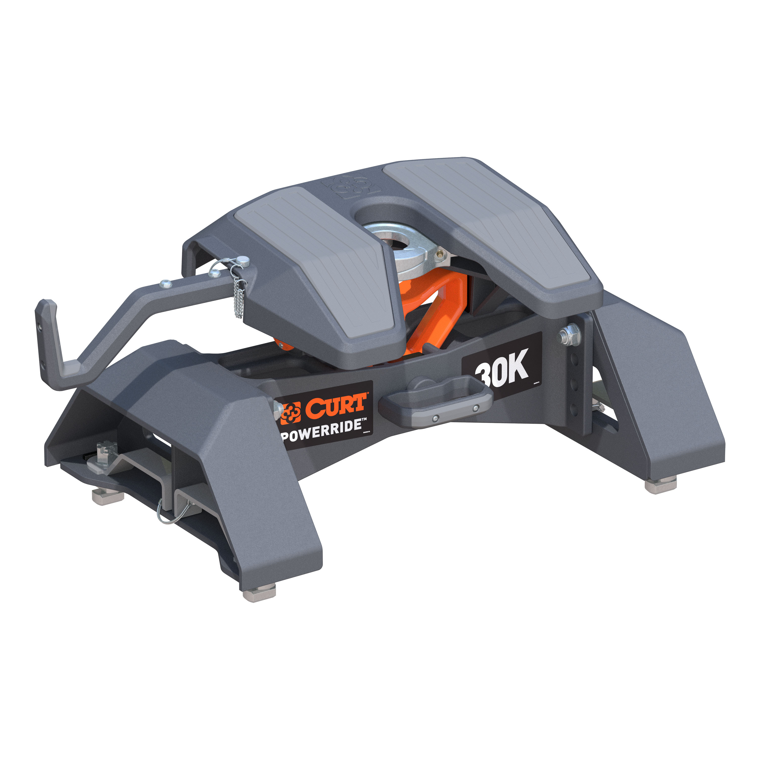 CURT PowerRide 30K 5th Wheel Hitch, Select Silverado, Sierra HD, 8' Bed, Puck Fifth Wheel Trailer Hitch thumbnail 0