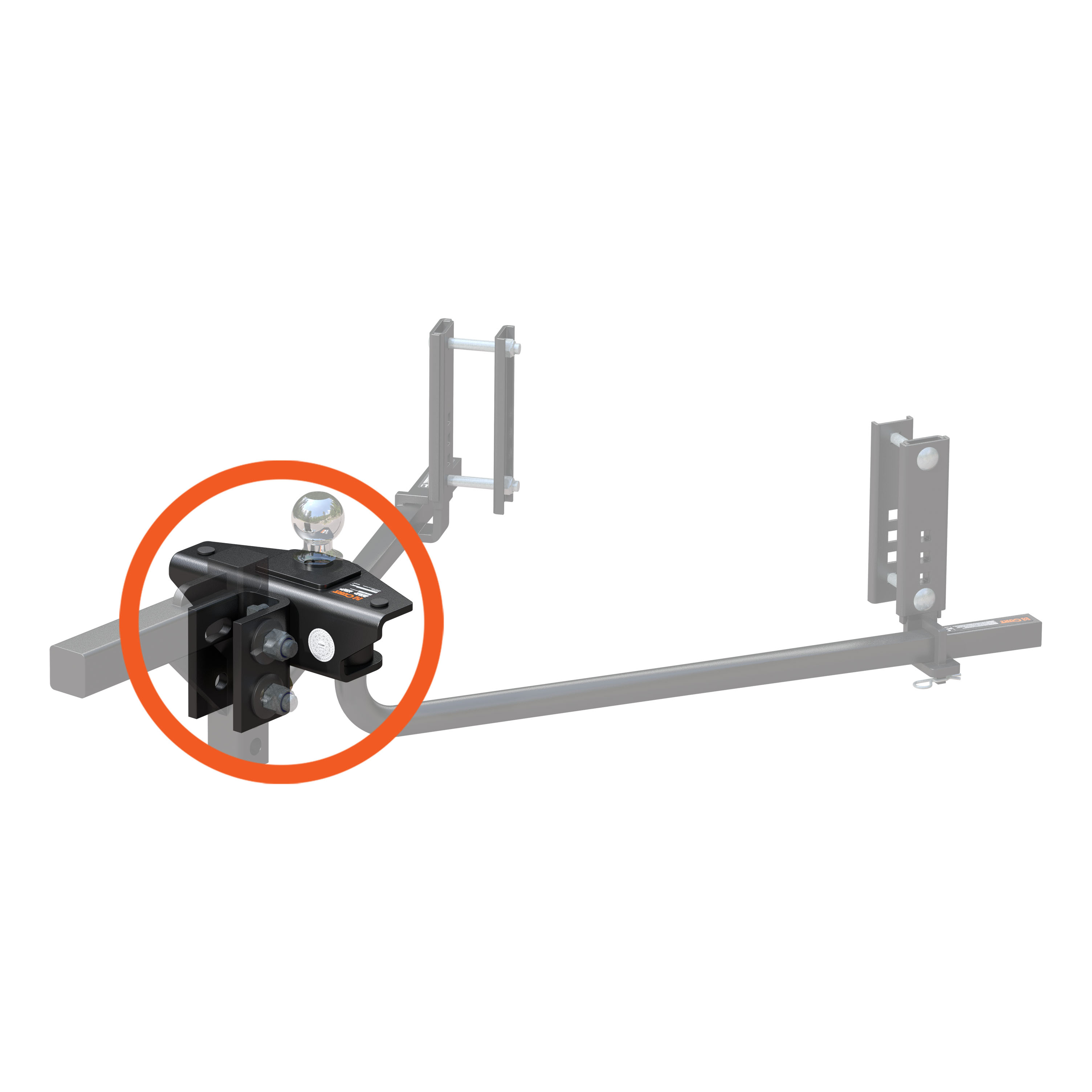 CURT Replacement TruTrack 2P Weight Distribution Head Trailer Hitch thumbnail 1