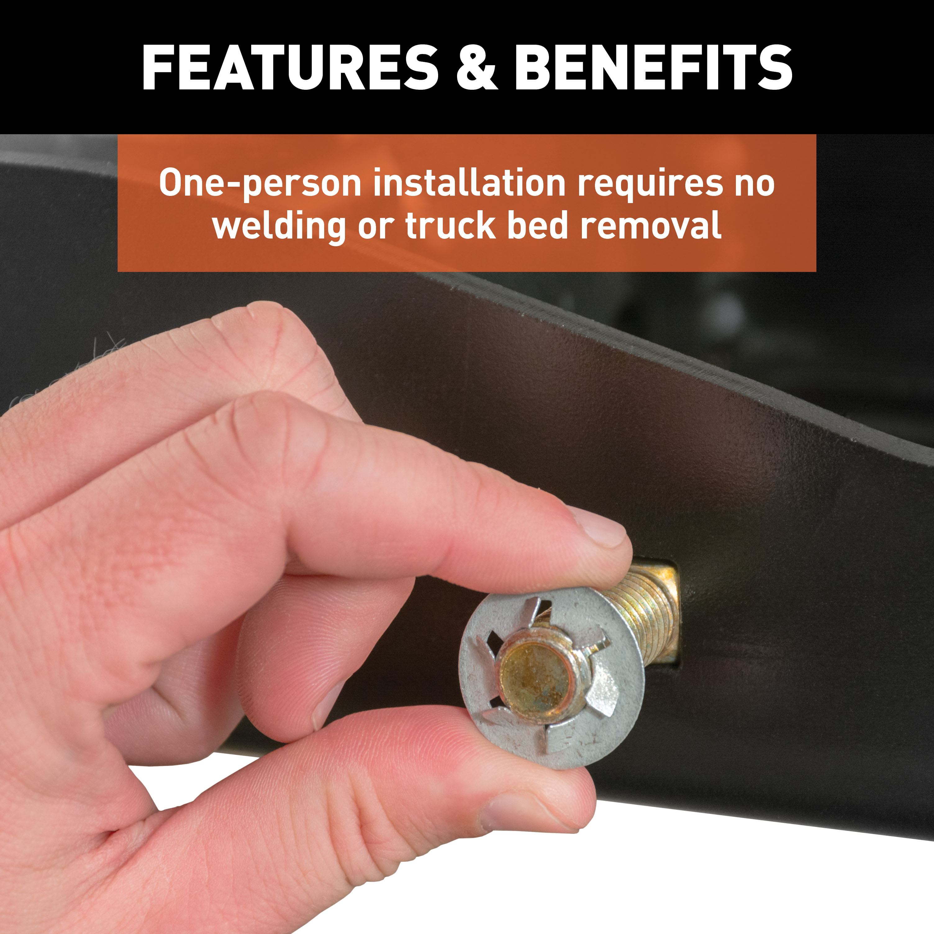 CURT Double Lock EZr Gooseneck Hitch Kit with Brackets, Select Silverado, Sierra HD Gooseneck Trailer Hitch Kit thumbnail 3