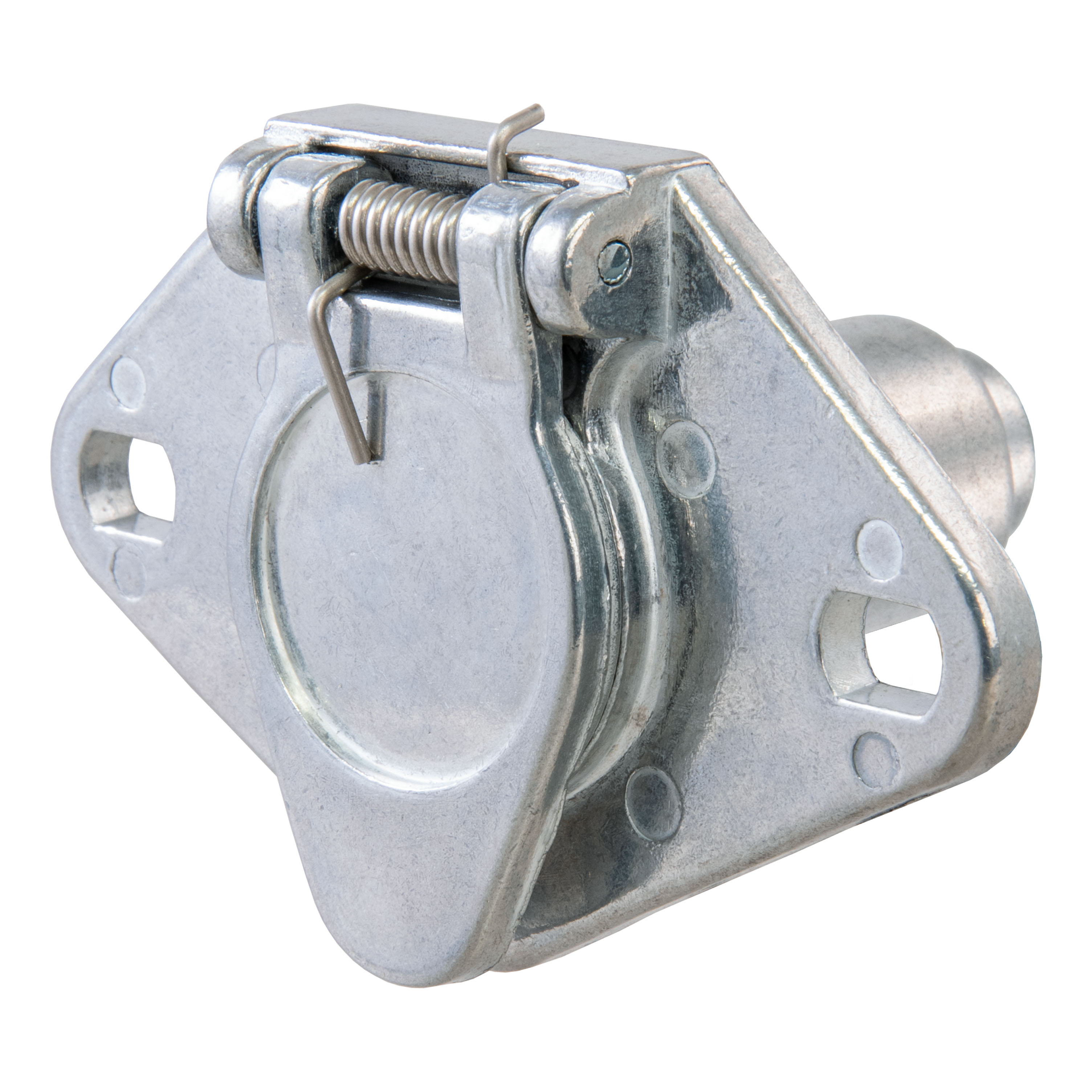 CURT 4-Way Round Connector Socket (Vehicle Side, Packaged) Trailer Connector Kit thumbnail 5