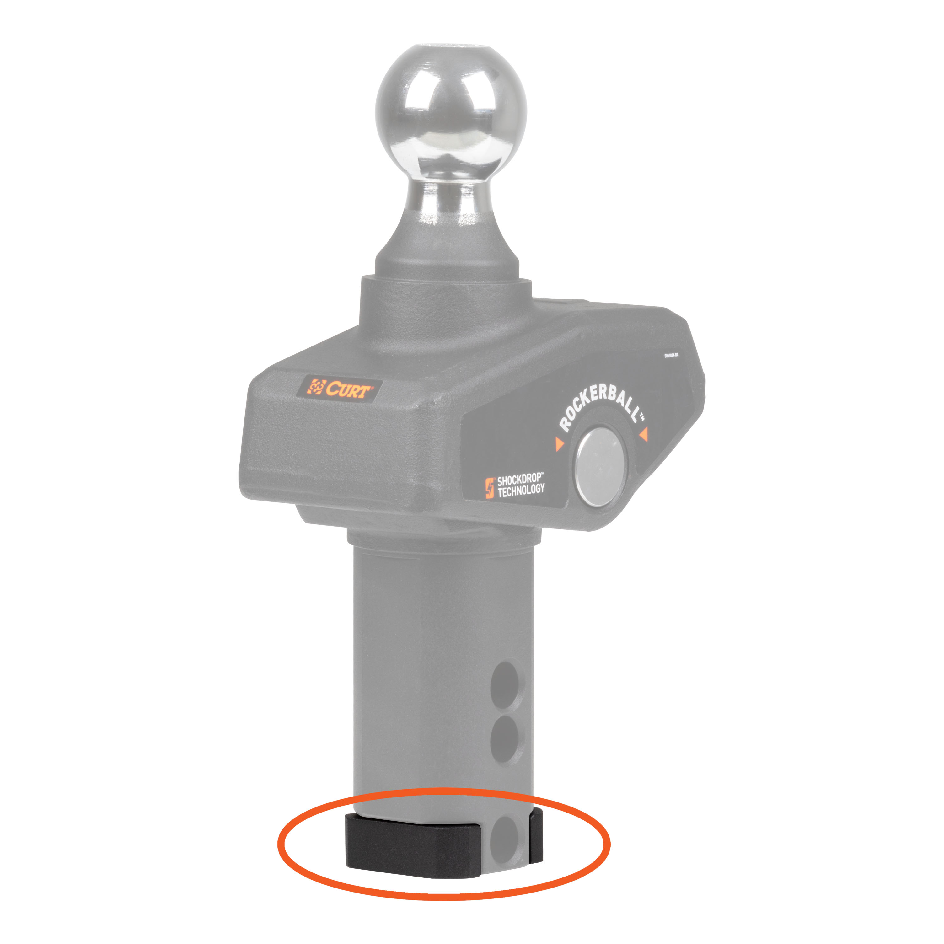 CURT Replacement RockerBall Adapter Kit for B&W Turnoverball Gooseneck Hitches Gooseneck Trailer Hitch Ball thumbnail 1