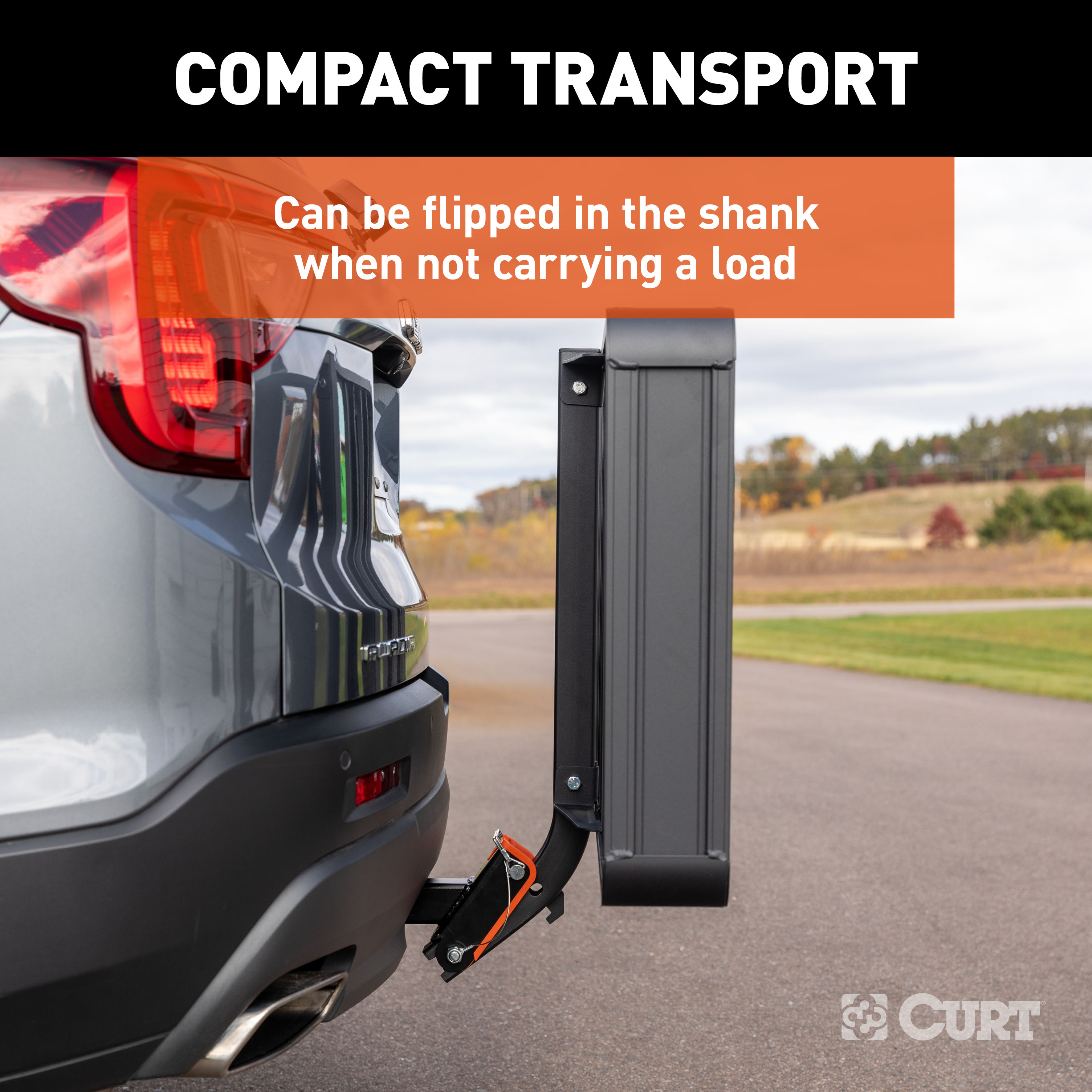 CURT ActiveLink 49" x 22" Aluminum Hitch Cargo Carrier thumbnail 8