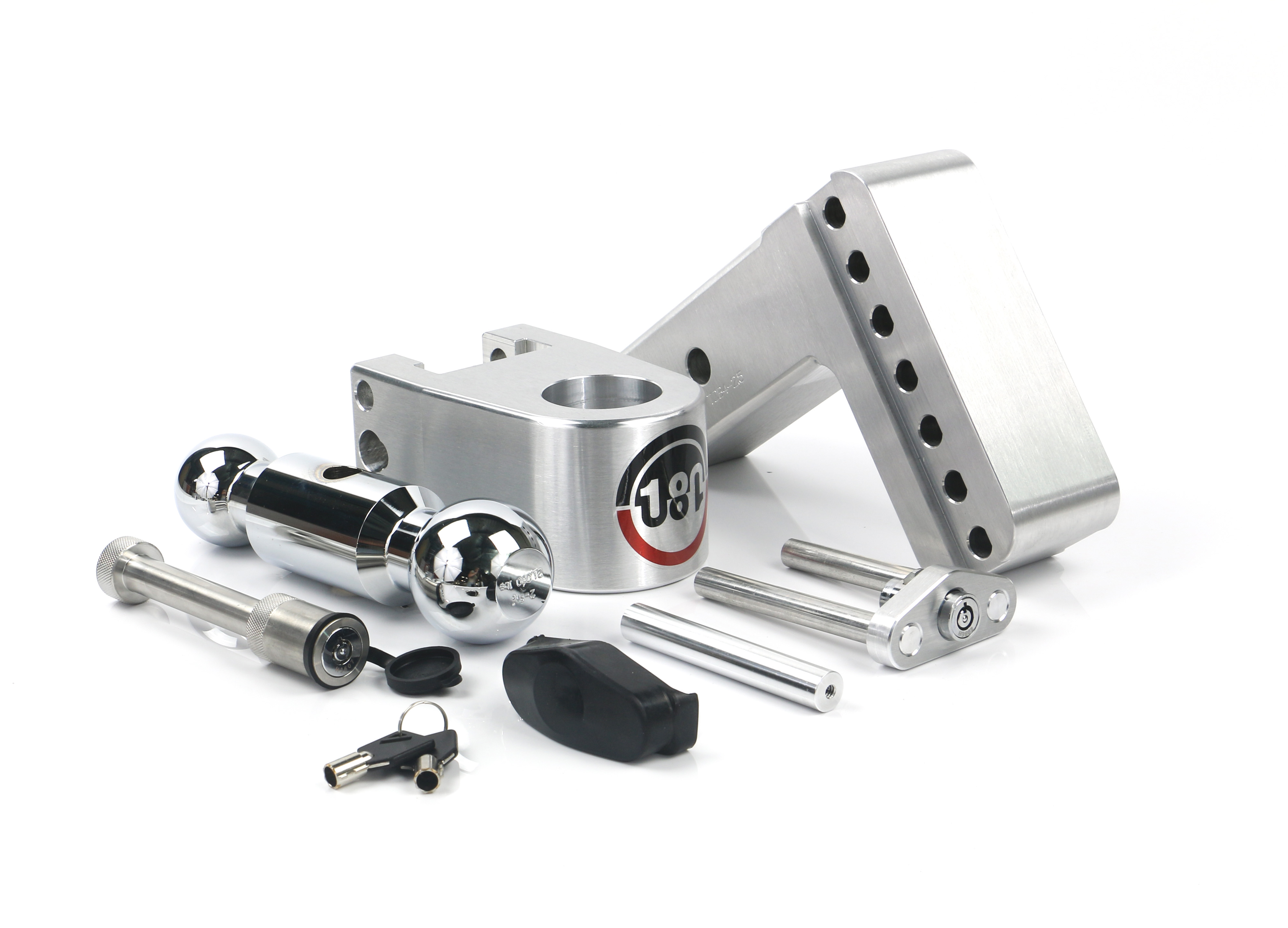 Weigh Safe 180 Hitch - Drop Hitch w/Chrome Combo Ball - 4" Drop for 2.5" Shank w/Hitch Pin CTB4-2.5-KA thumbnail 6