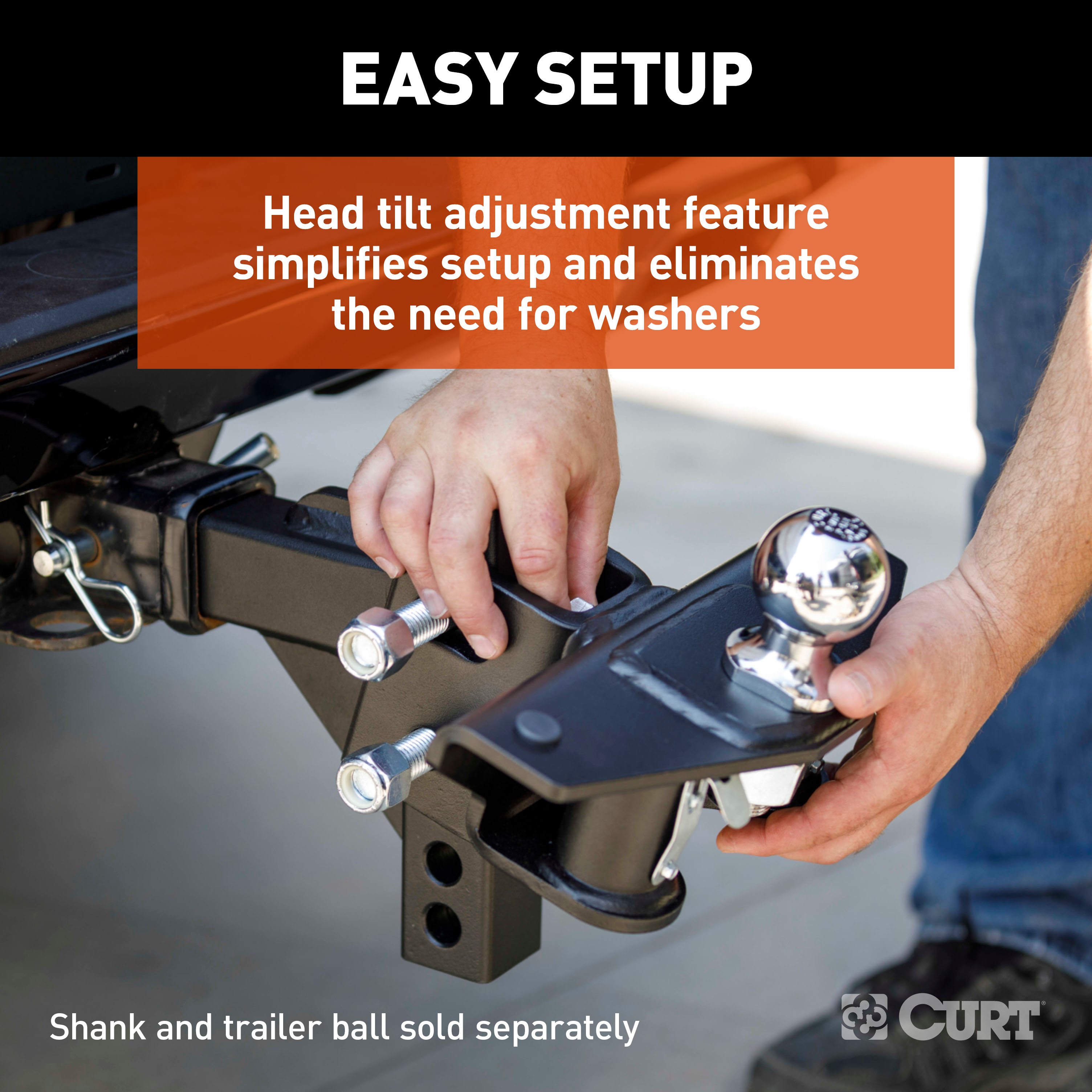 CURT 8-10K (No Shank) TruTrack 2P Weight Distribution Hitch with 2x Sway Control thumbnail 5
