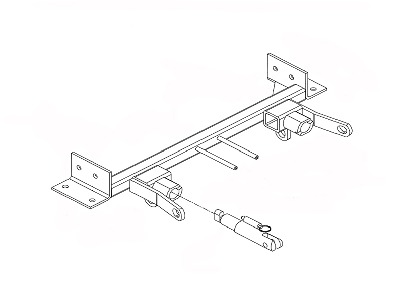 BlueOx Tow Bar Base Plate, Front Mount, RV Flat Towing for Select, FORD RANGER 4WD thumbnail 0