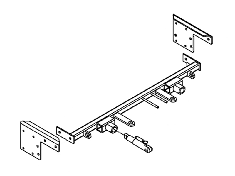 BlueOx Tow Bar Base Plate, Front Mount, RV Flat Towing for Select, TOYOTA RAV4 thumbnail 0