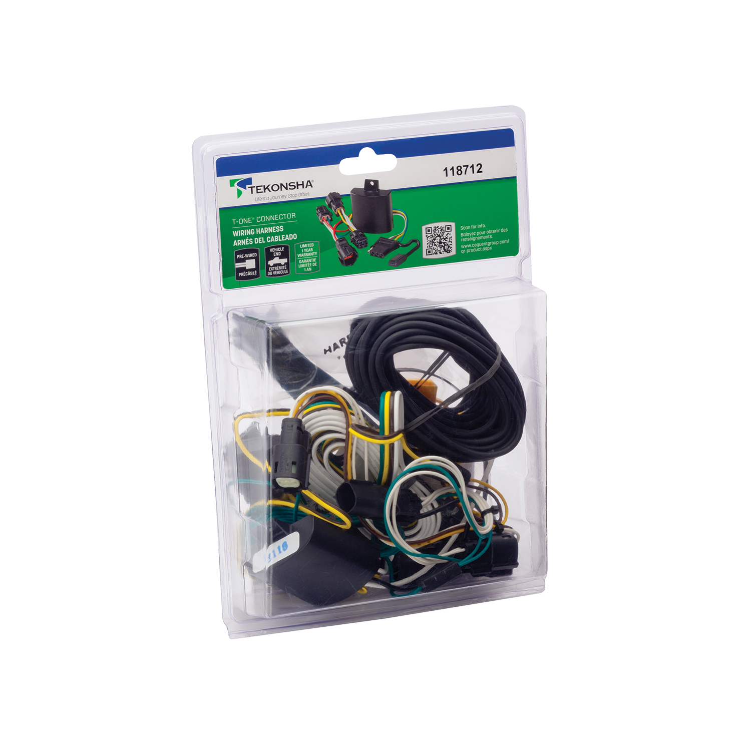 2018-2020 Tekonsha Plug & Play T-Connector Adapter Trailer Wiring 118712 thumbnail 1