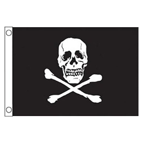 Taylor Made Jolly Roger Boat Flag, 12" x 18" #1818