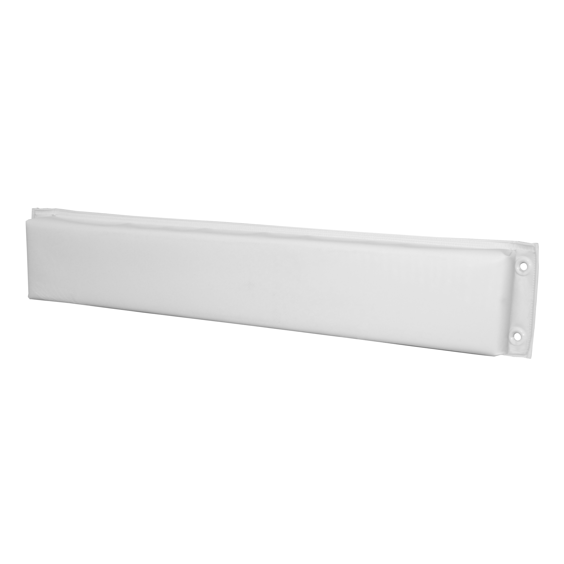 Taylor Made Hull-Saver Vinyl Covered Straight Dock Bumper, White (24" L x 4" H x 2-1/2" D) #344