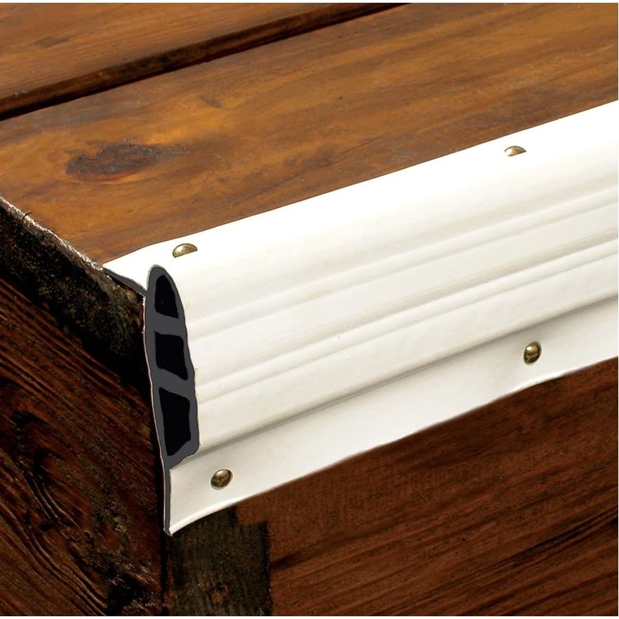 Taylor Made Dock Pro® Heavy-Duty Vinyl Dock Edging, Medium, White (3-3/4" H x 25' L) #46098