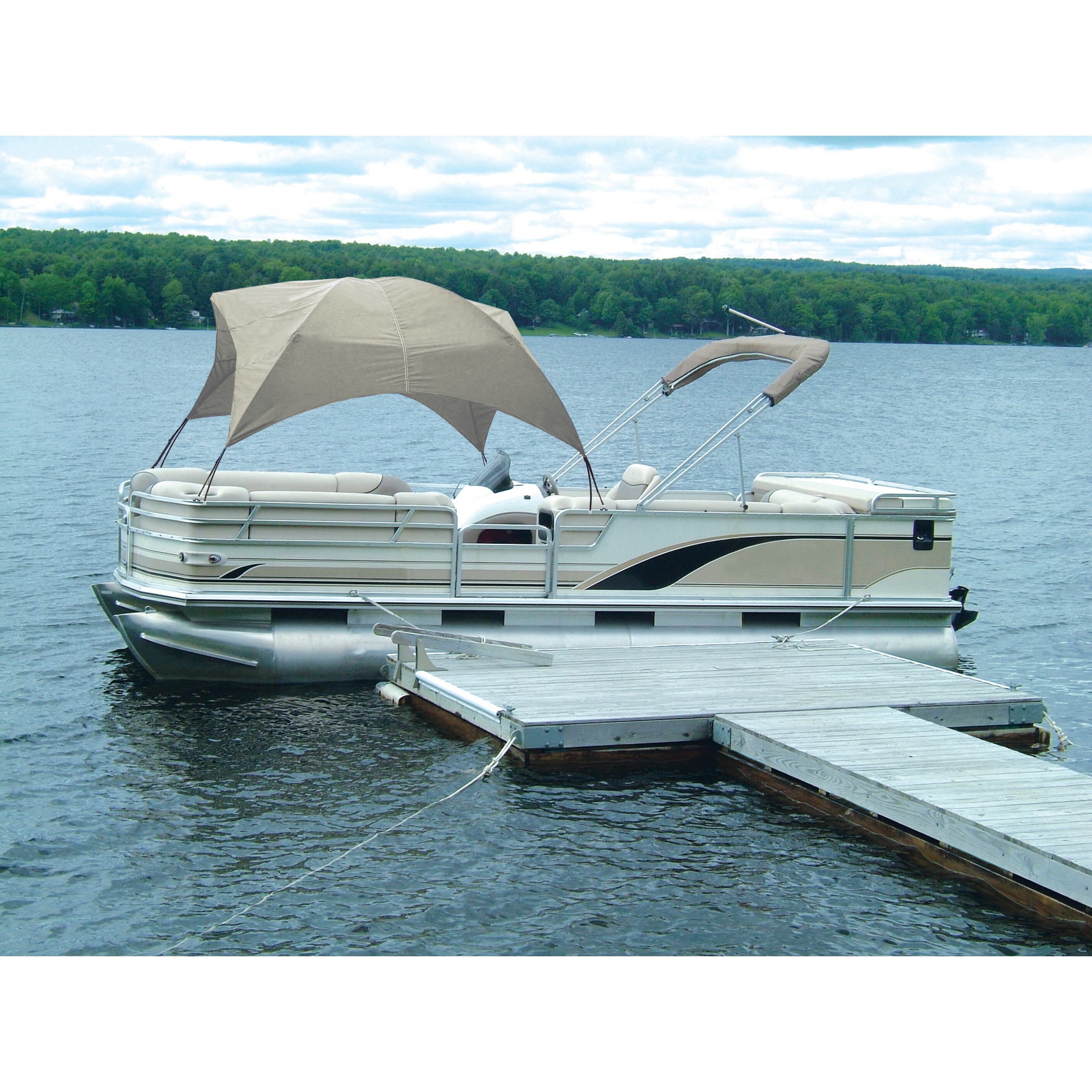 Taylor Made Pontoon Easy-Up Shade 8'L x 102"W x 50"H, Sand #12003OS