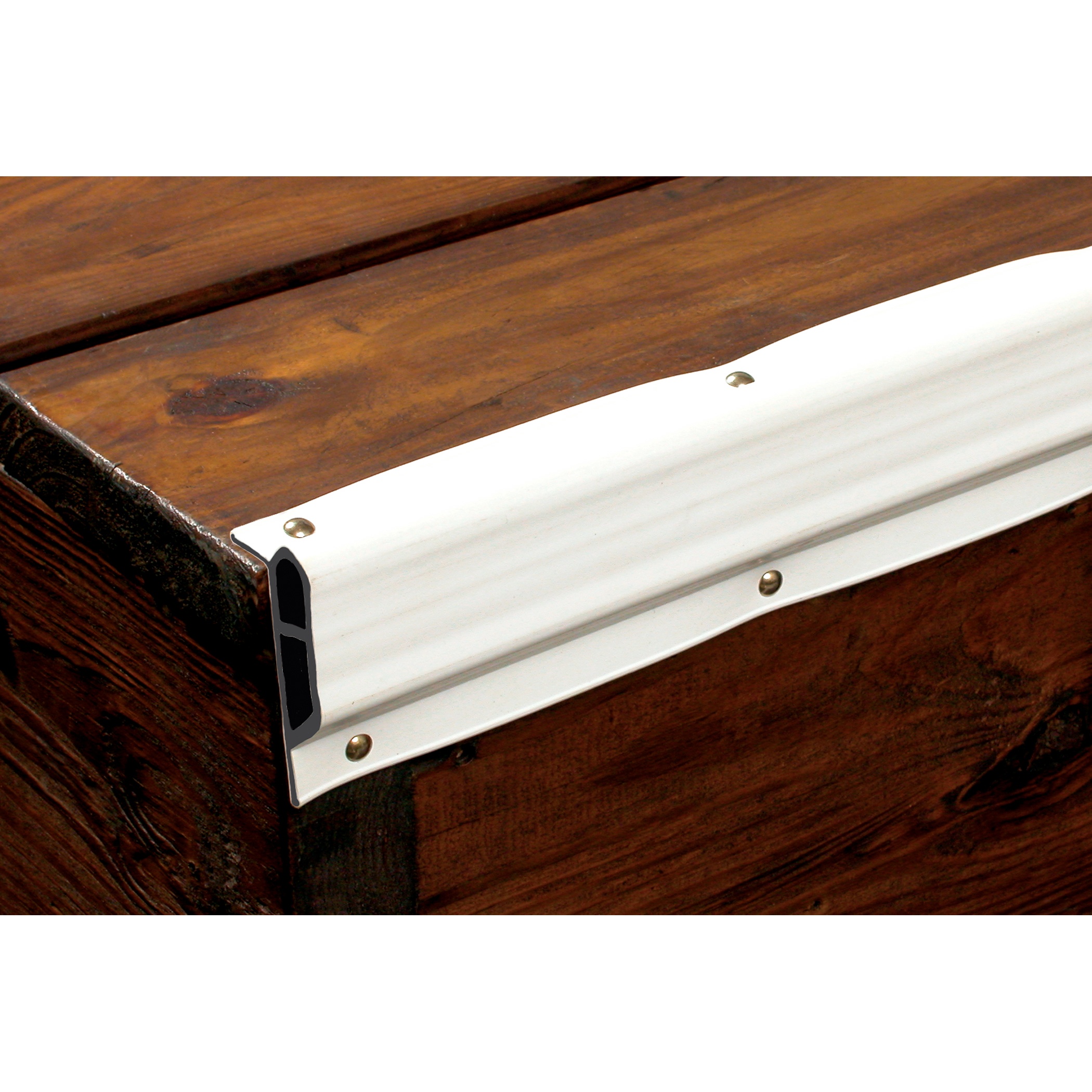 Taylor Made Dock Pro® Heavy-Duty Vinyl Dock Edging, Small, White (2-3/4" H x 10' L) #46057