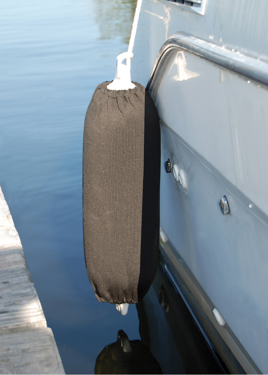 Taylor Made Premium Heavyweight Fender Covers fits Hull Gard- 6-1/2" x23", Super Gard 5-1/2" x 20" and Big B 6"x15" (Black) #9204R