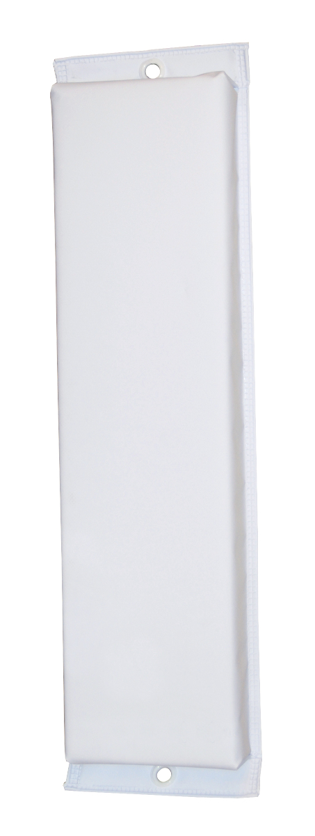 Taylor Made Hull-Saver? Vinyl-Covered Flat Boat Fender, White (30" L x 6" W x 4" D) #342