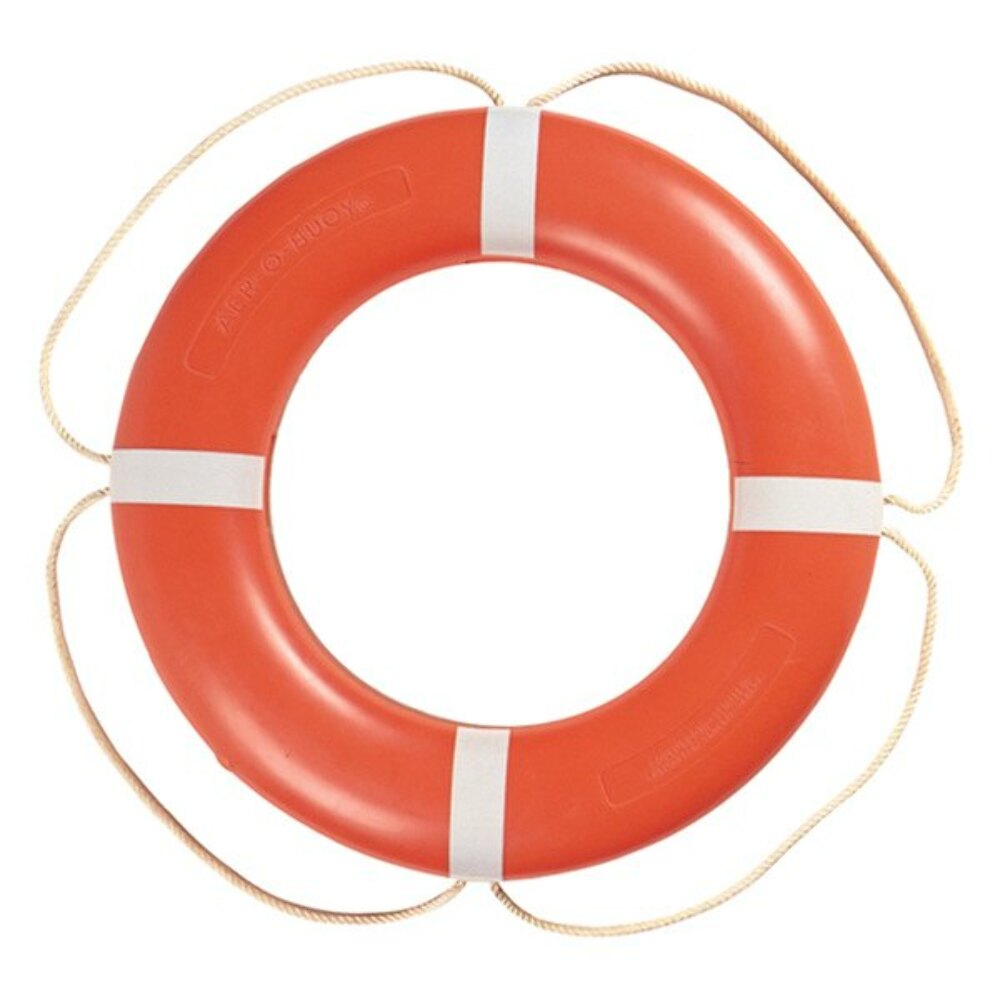 Taylor Made Aer-O-Buoy Life Rings SOLAS Approved *Suitable for Quick Release from the Bridge, Orange (30") #570004