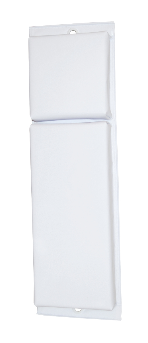 Taylor Made Hull-Saver? Vinyl-Covered Contour Boat Fender, White (24" L x 6" W x 2-1/2" D) #322