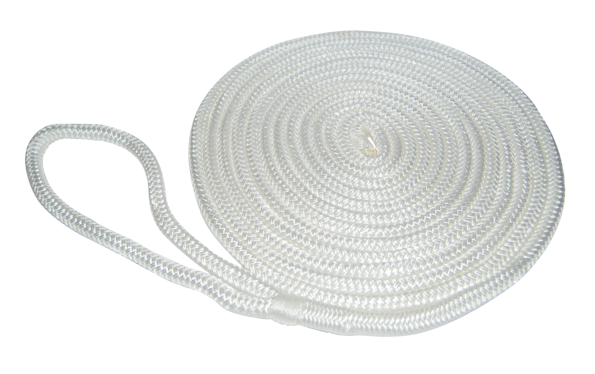 Taylor Made Braided Dock Line, White (25'L x 1/2"D) #11332